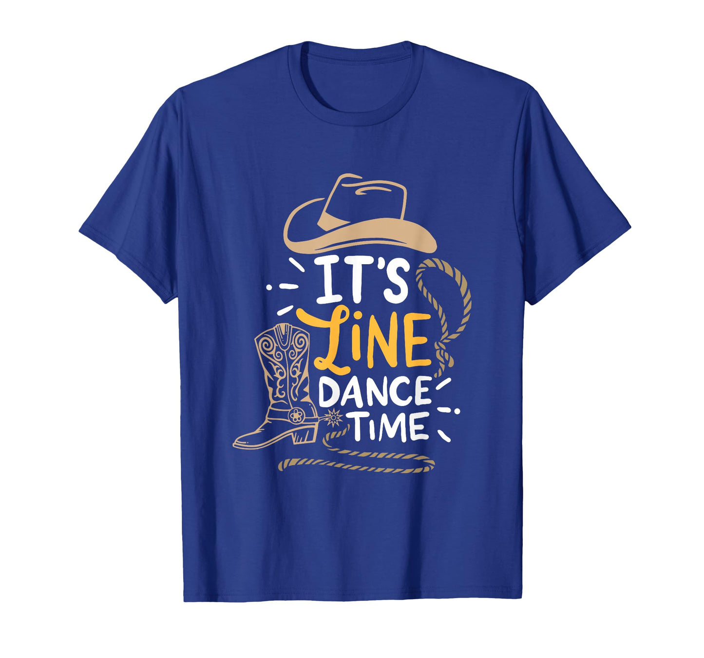 Cool Line Dance It's Line Dance Time Country Western Boots T-Shirt