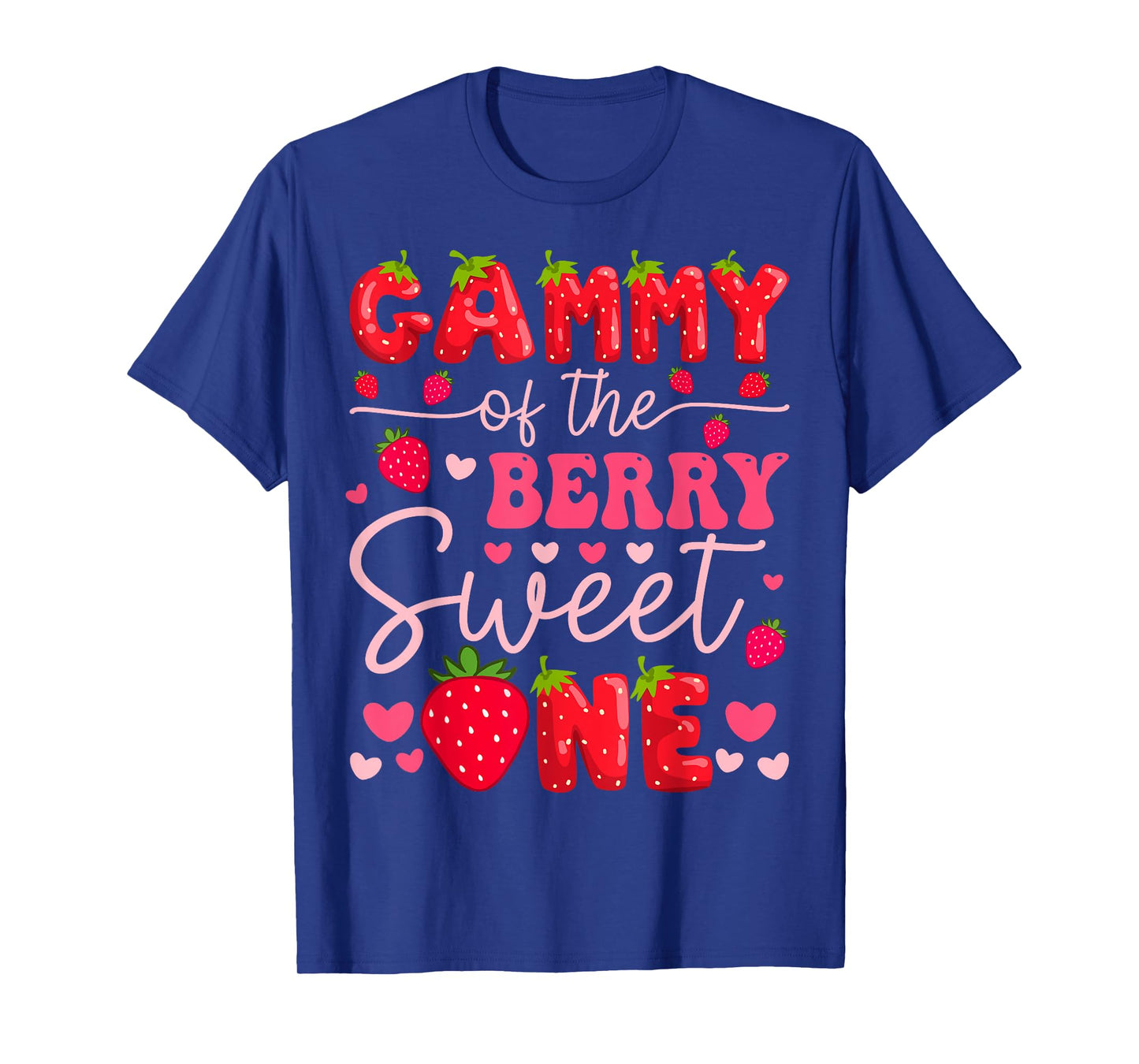 Gammy Of The Berry Sweet One Strawberry 1St Birthday Girl T-Shirt