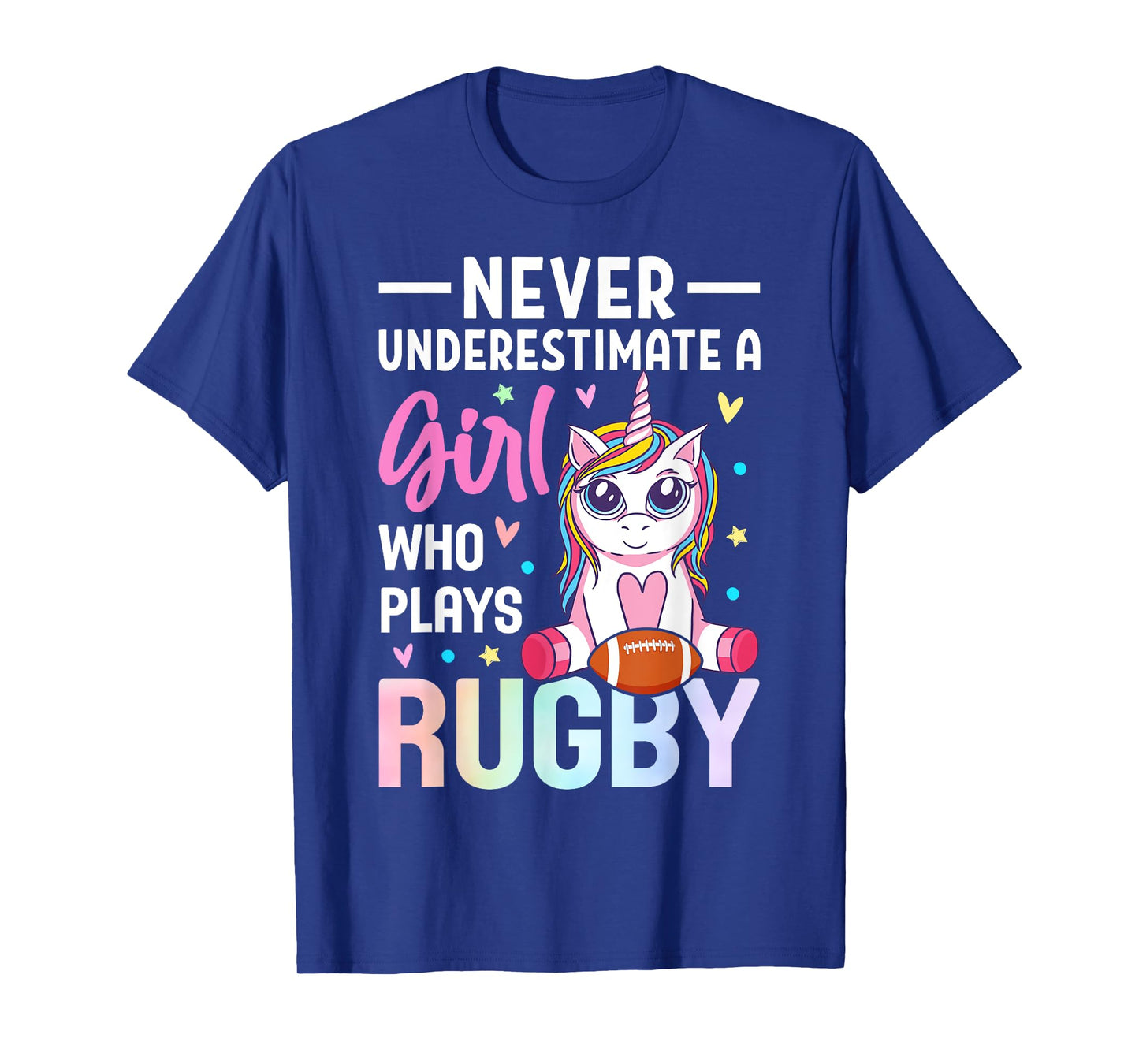 A Girl Who Plays Rugby Rugby Girl Female Rugby Player T-Shirt