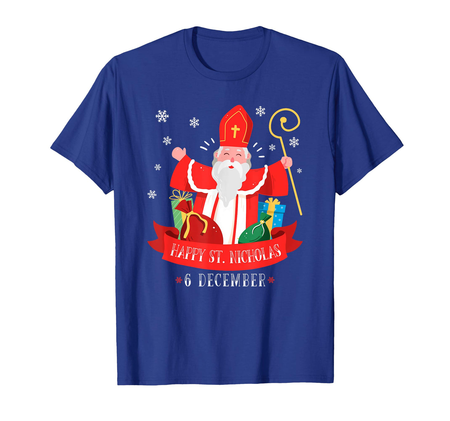 The Best Christmas Designs Happy St. Nicholas December 6th Feast Day Europe Celebration T-Shirt