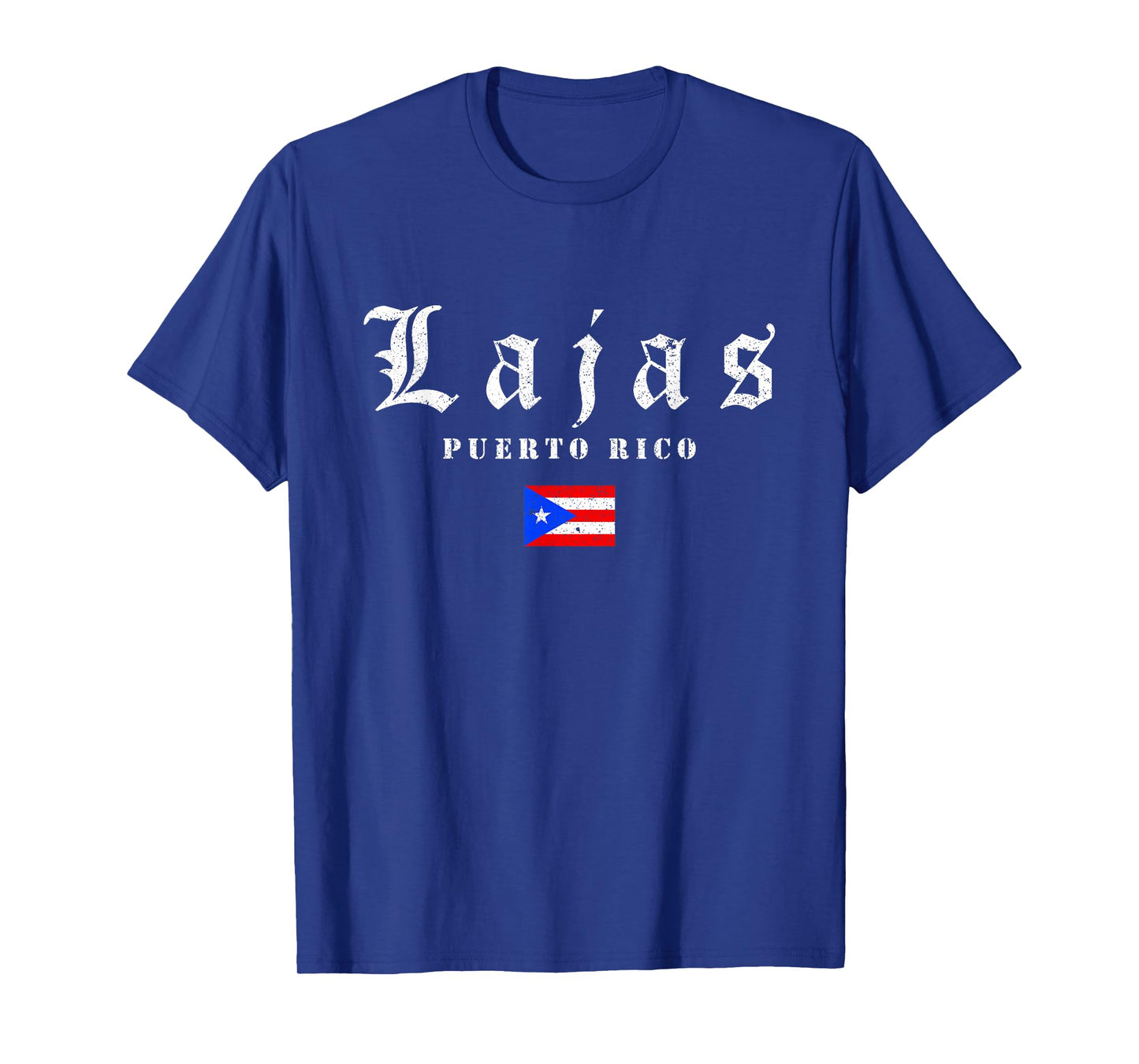 Vintage Lajas Puerto Rico Flag Pride Home Root Travel T-Shirt