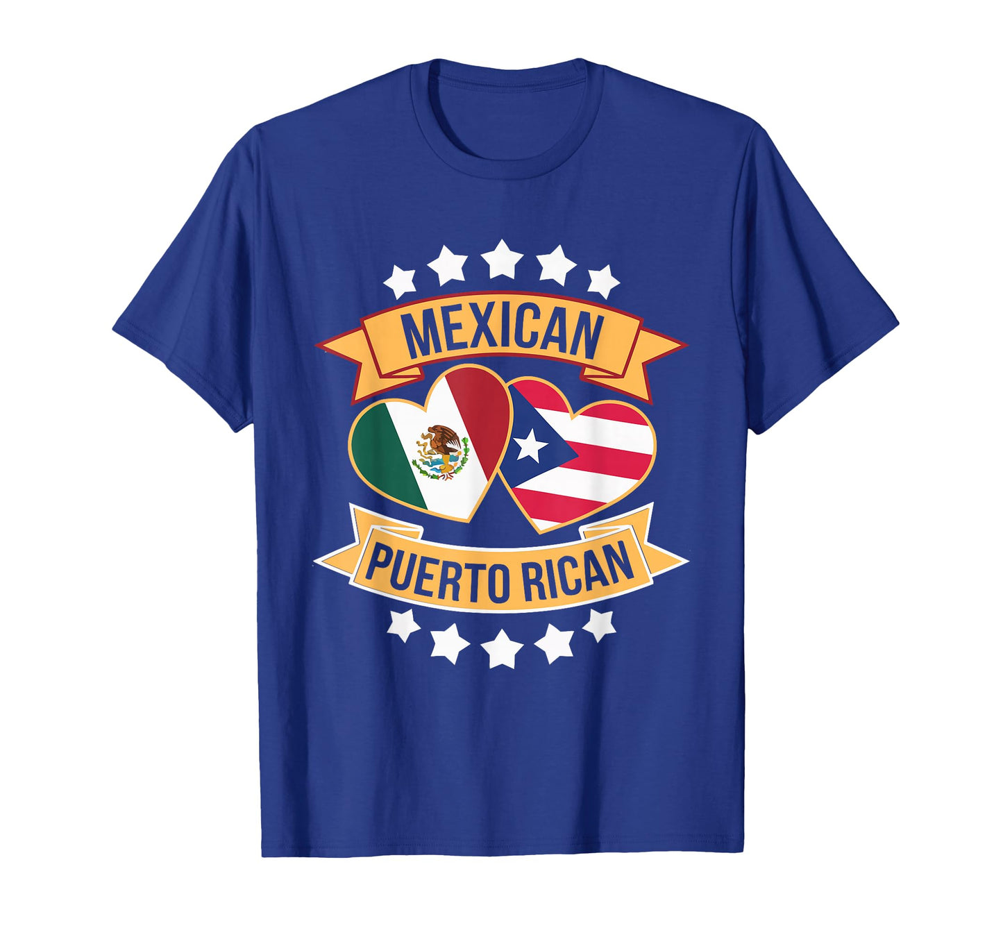 Half Mexican Half Puerto Rican Puerto Rico Flag Mexico T-Shirt