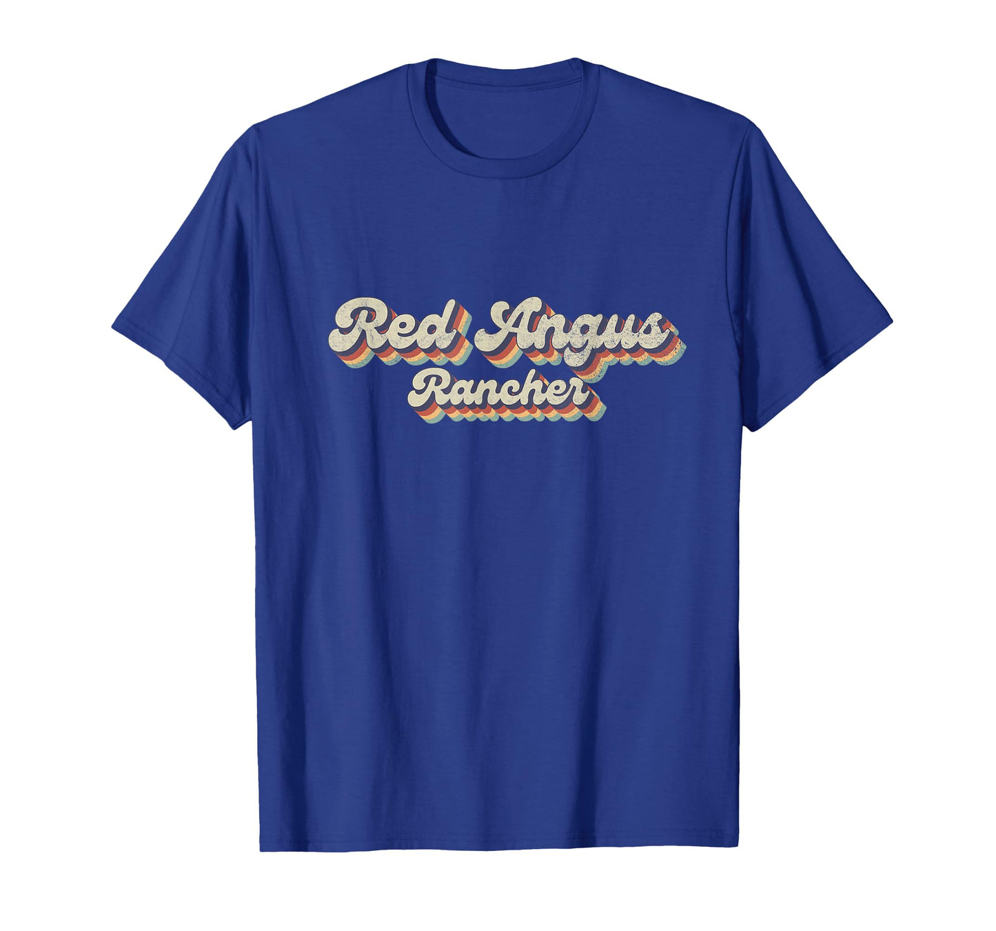 70's Cattle - Vintage Cow Rancher Red Angus T-Shirt