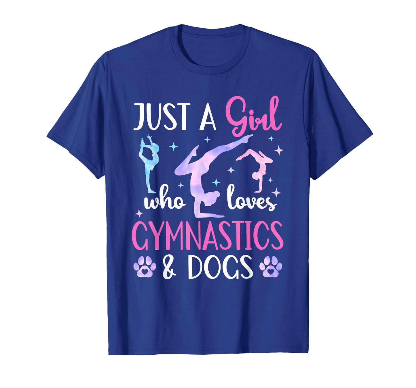 Just a Girl who Loves Gymnastics and Dogs Gymnast Dog Lover T-Shirt
