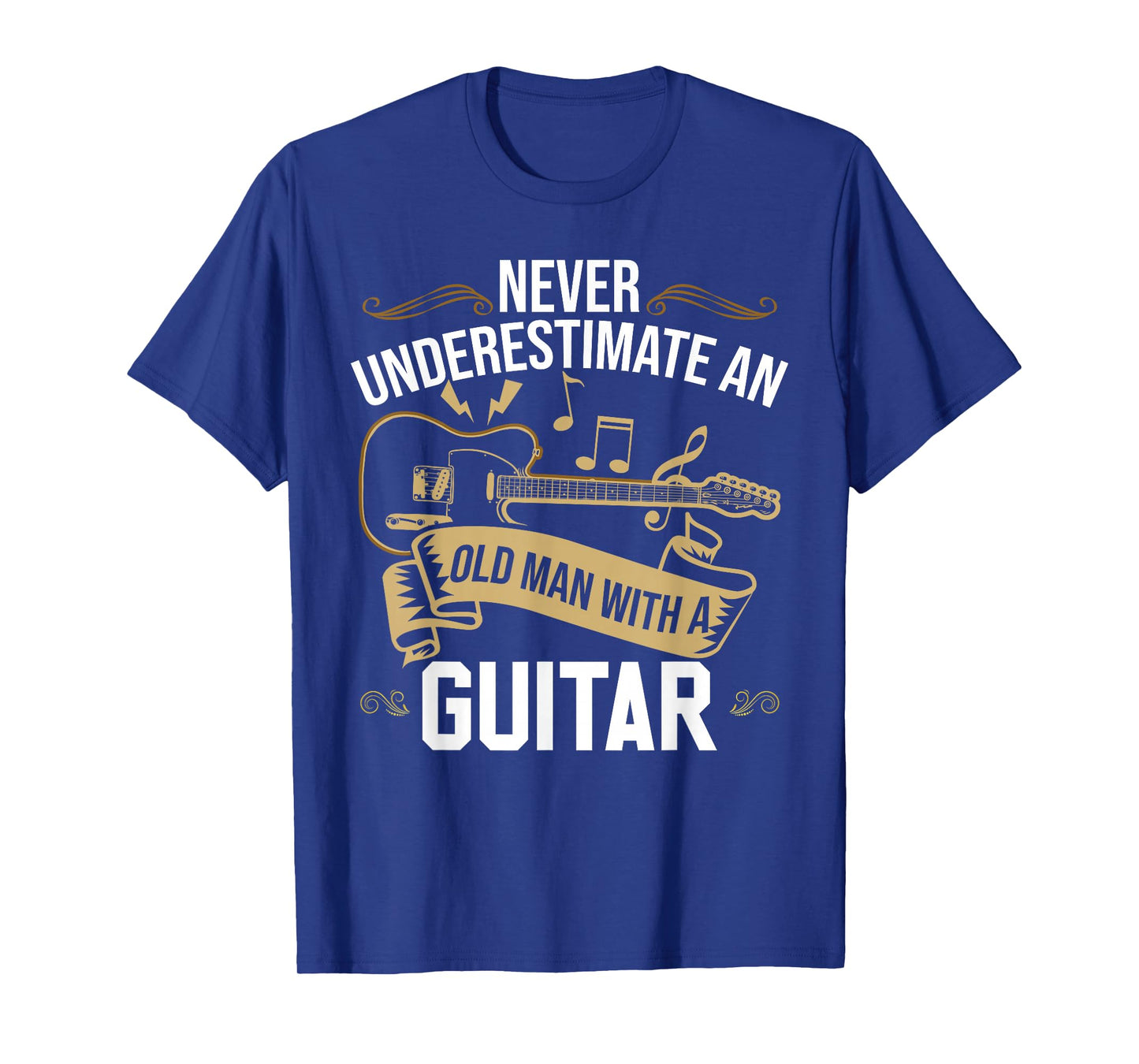 Guitarist Guitar Old Men Guitar T-Shirt