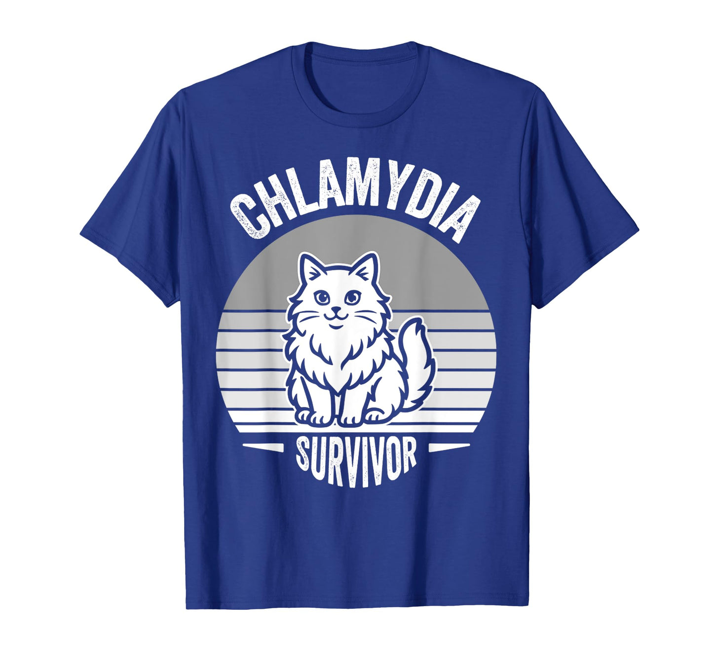 Chlamydia Survivor Funny Cat Design T-Shirt