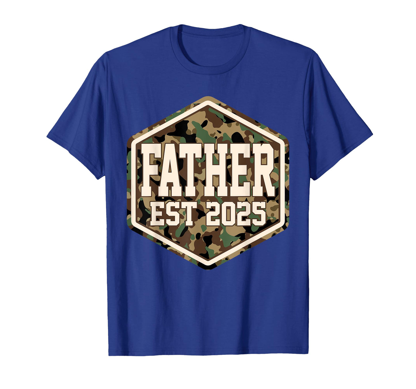 CAMO Father Est 2025 Father's Day New Father Baby T-Shirt