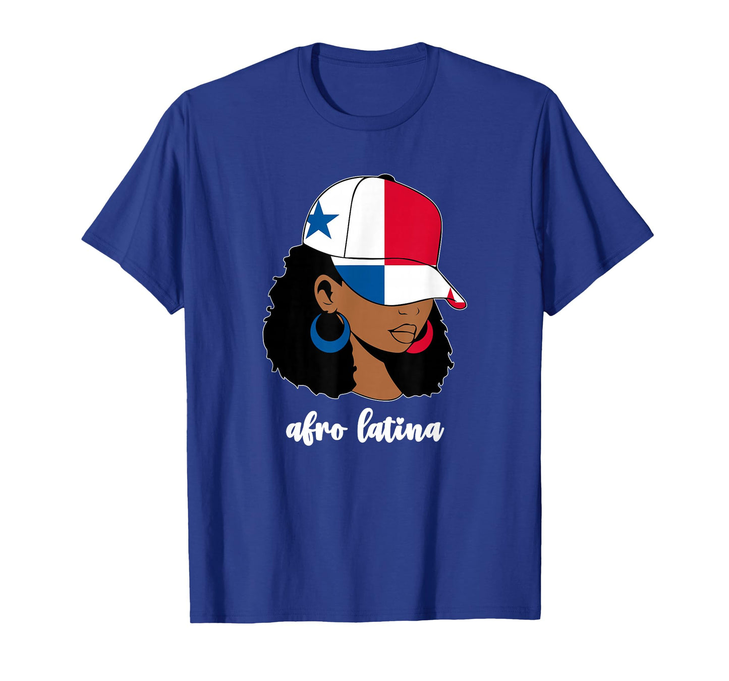 Black Afro Latina Panamanian Girl Women Panama Flag Panameña T-Shirt