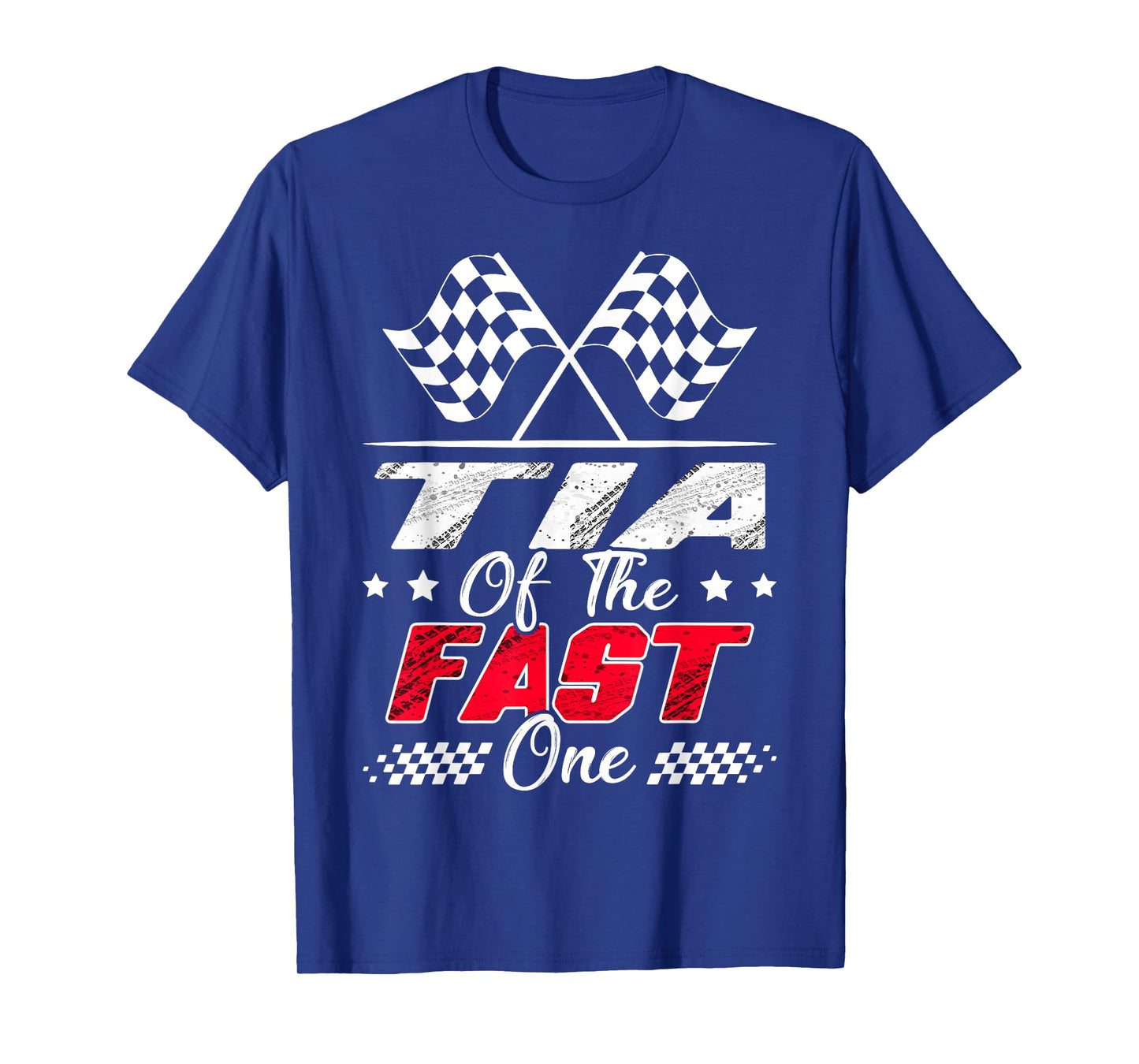 Tia Of The Fast One First Birthday Racing Car Family T-Shirt