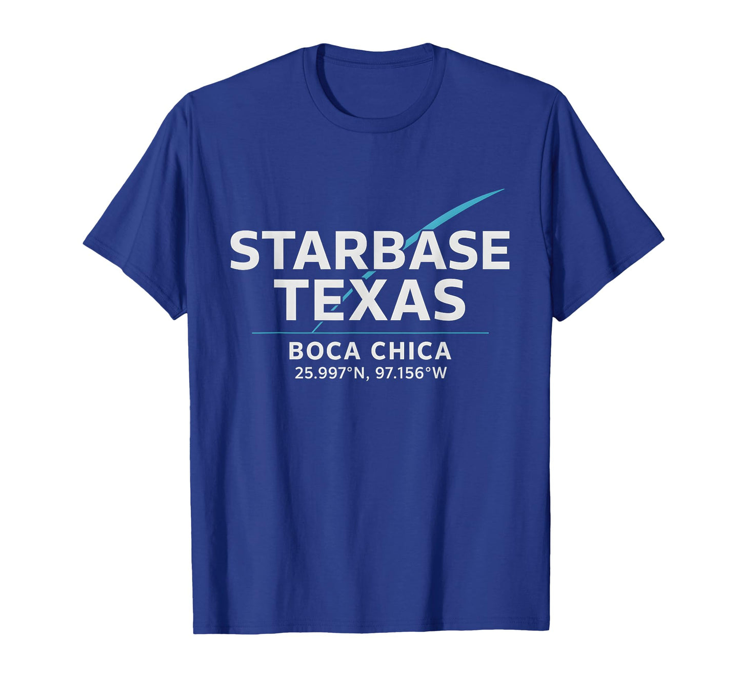 Texas Coordinates Shirt Boca Chica Starbase Minimal Science T-Shirt