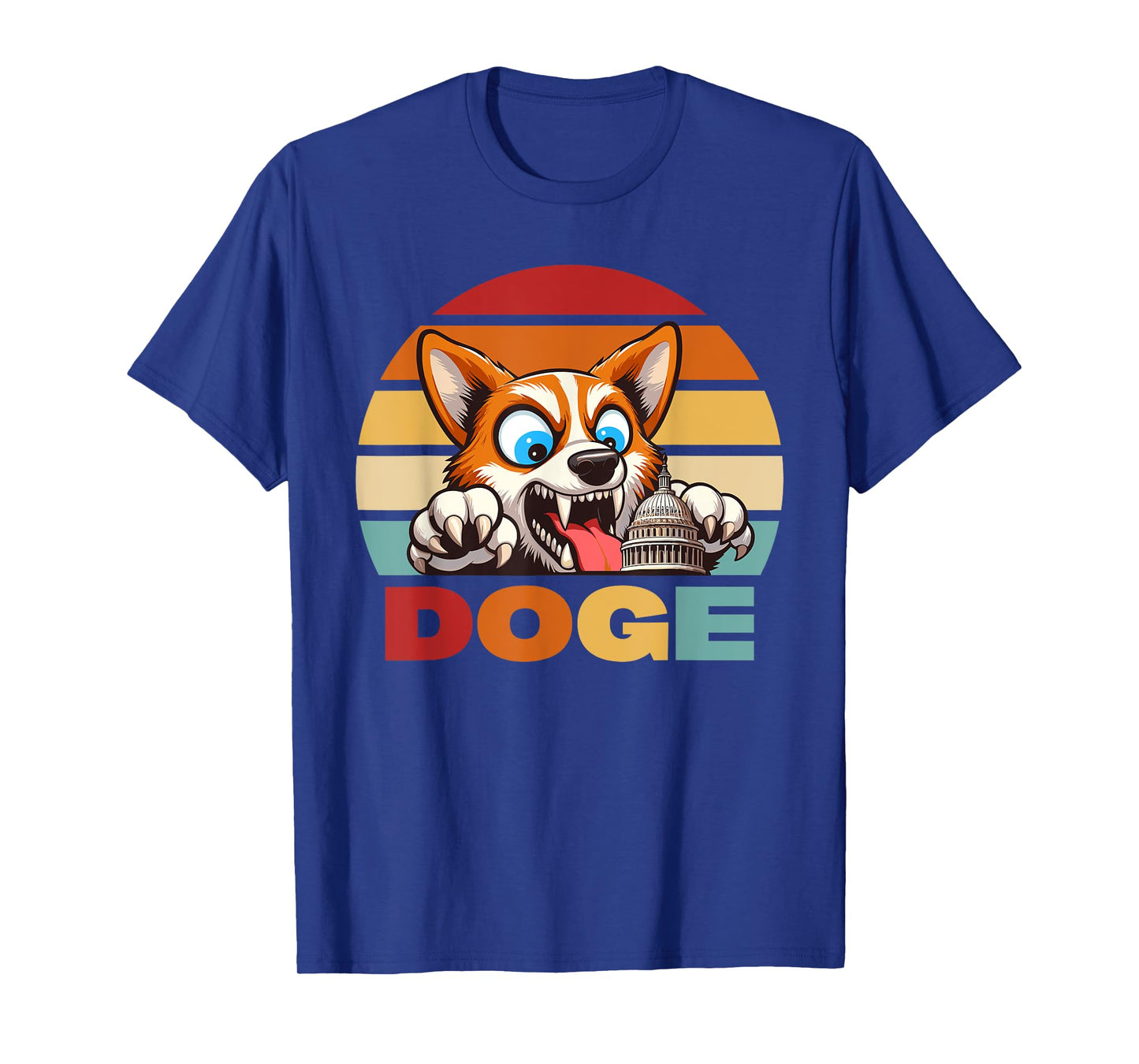 Funny Shiba Inu Sunset Doge Dog Men & Women T-Shirt