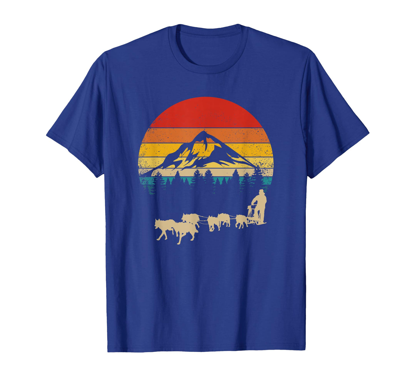 Funny Dog Sledding Men Women Kids T-Shirt