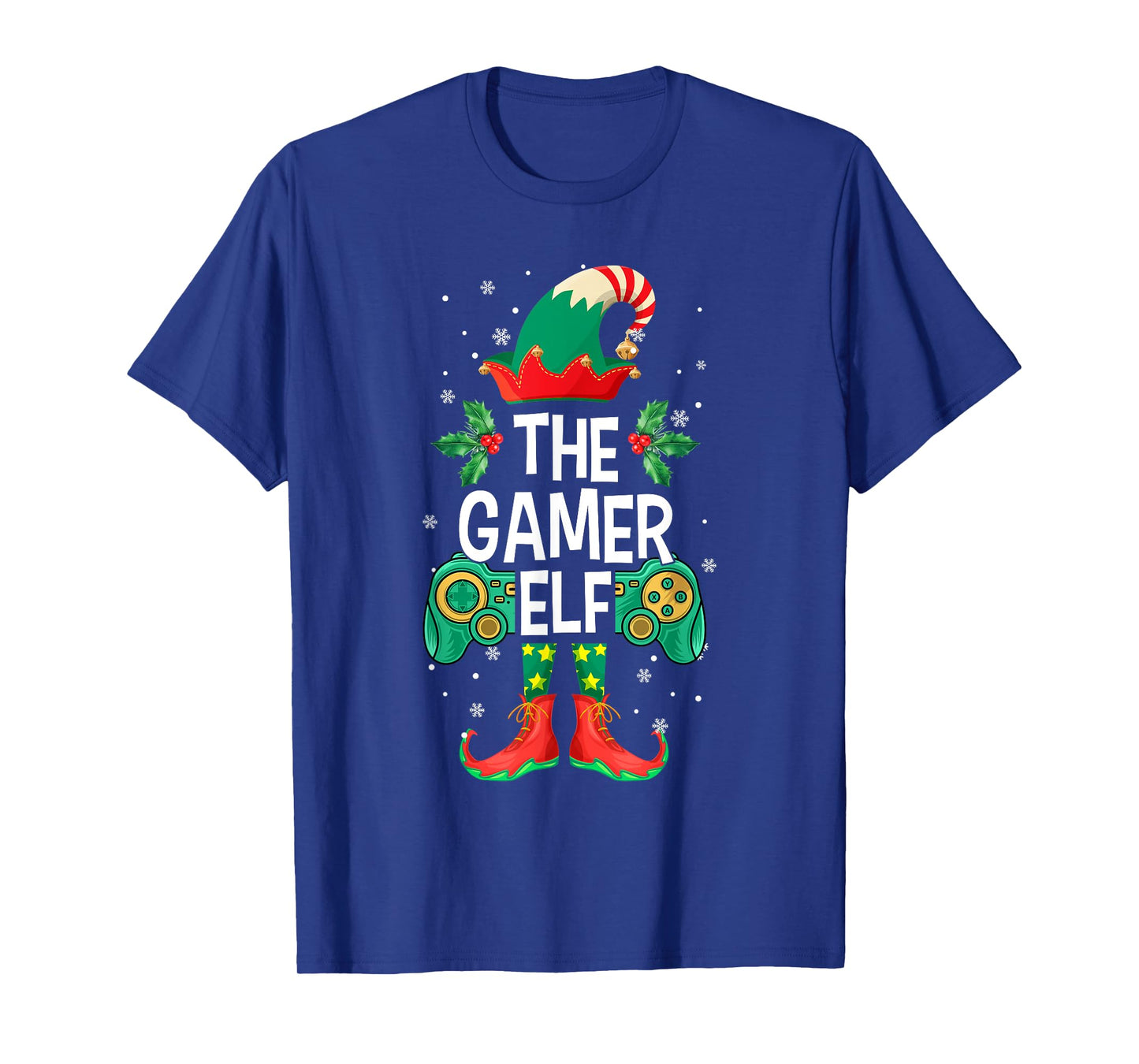 Christmas The Gamer Elf Video Gaming for Men Boys Girls Kids T-Shirt