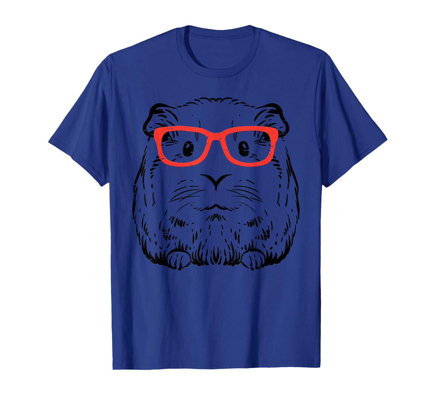 Guinea Pig Glasses Cute Hispter Cavy Nerd Pet Women Men Kids T-Shirt