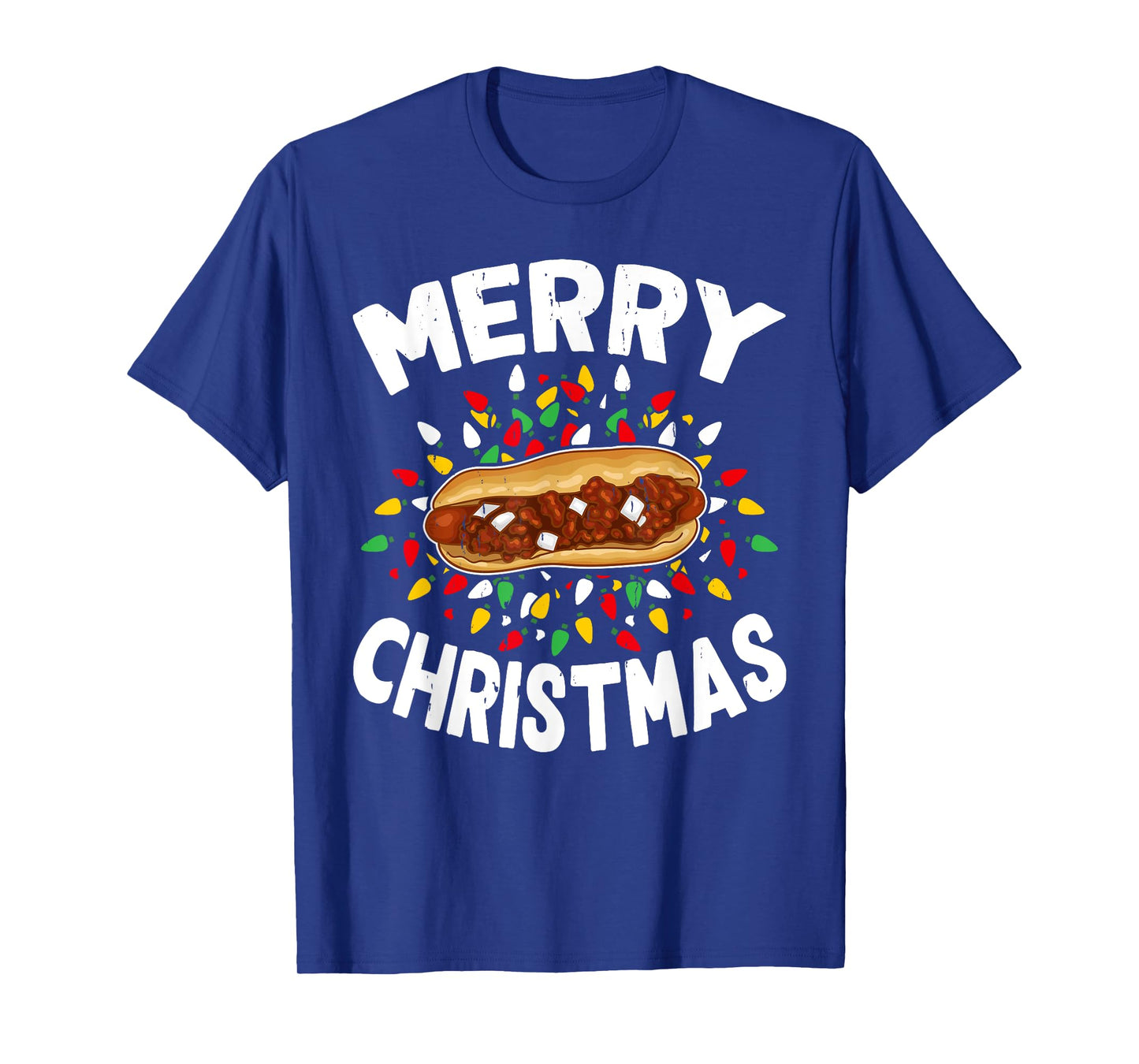 Merry Christmas Sweaters Funny Food Lover Chili Dog Xmas Men Women T-Shirt