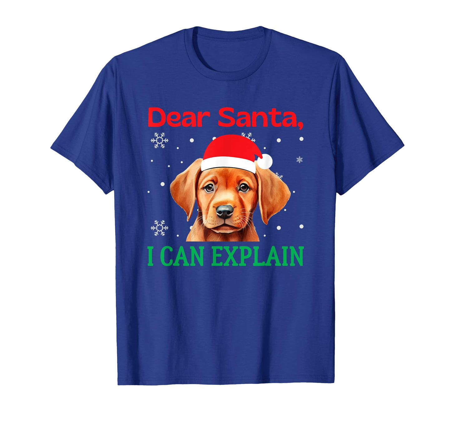 Fox Red Lab Christmas Santa Labrador Retriever T-Shirt