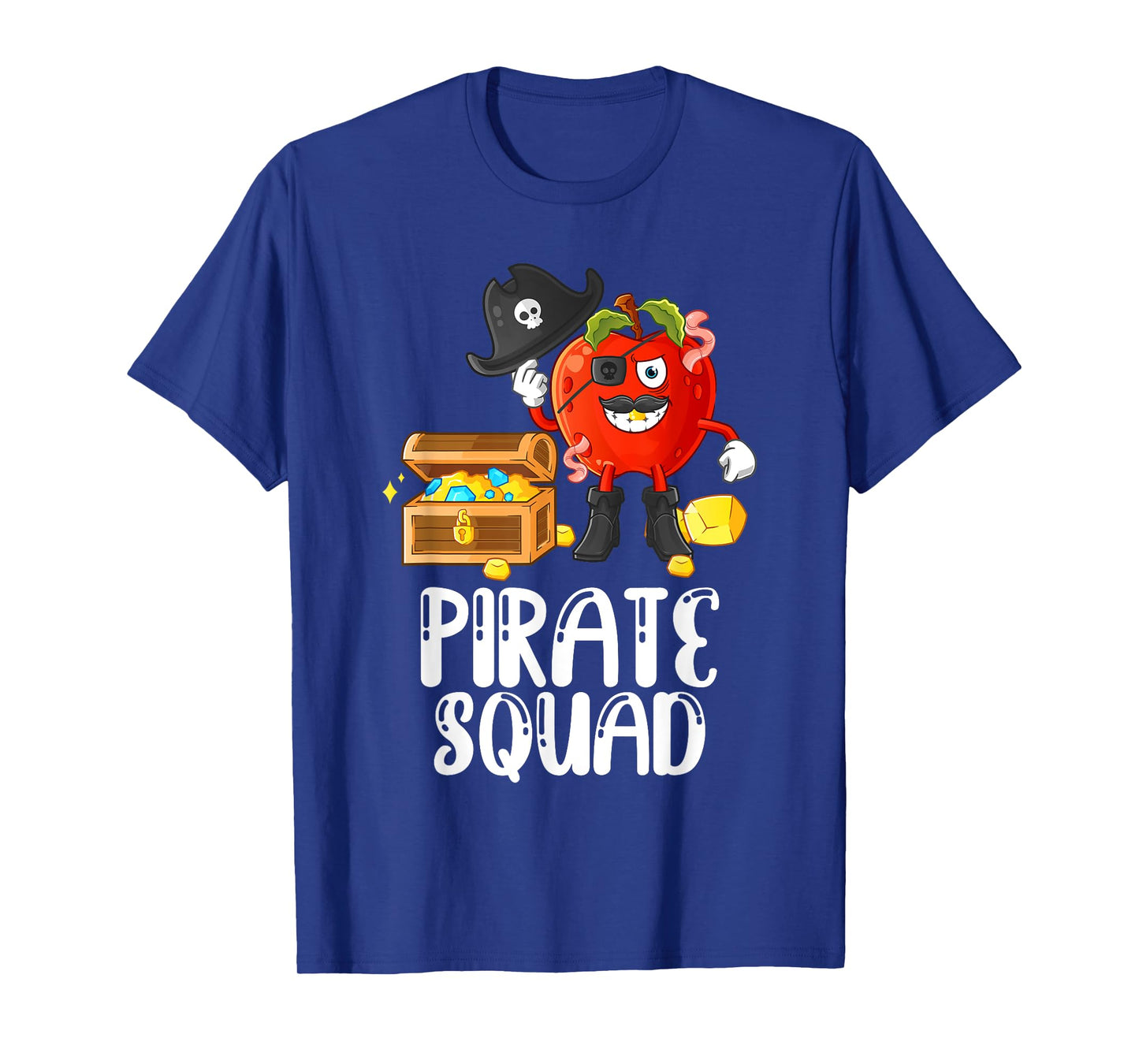 Pirate Squad Funny Apple Teacher Talk Like Pirate Day T-Shirt