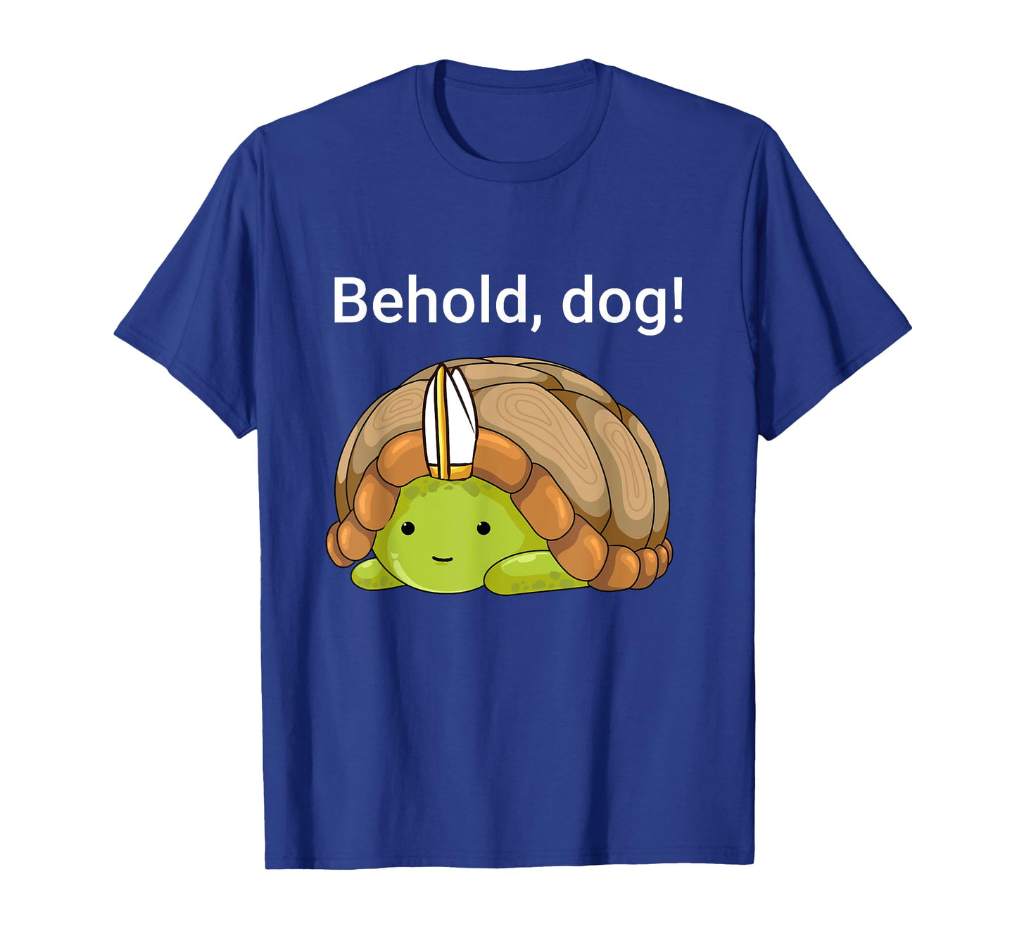 Behold Dog Funny Turtle Wearing A Priest Hat T-Shirt for Men Women Girls Kids