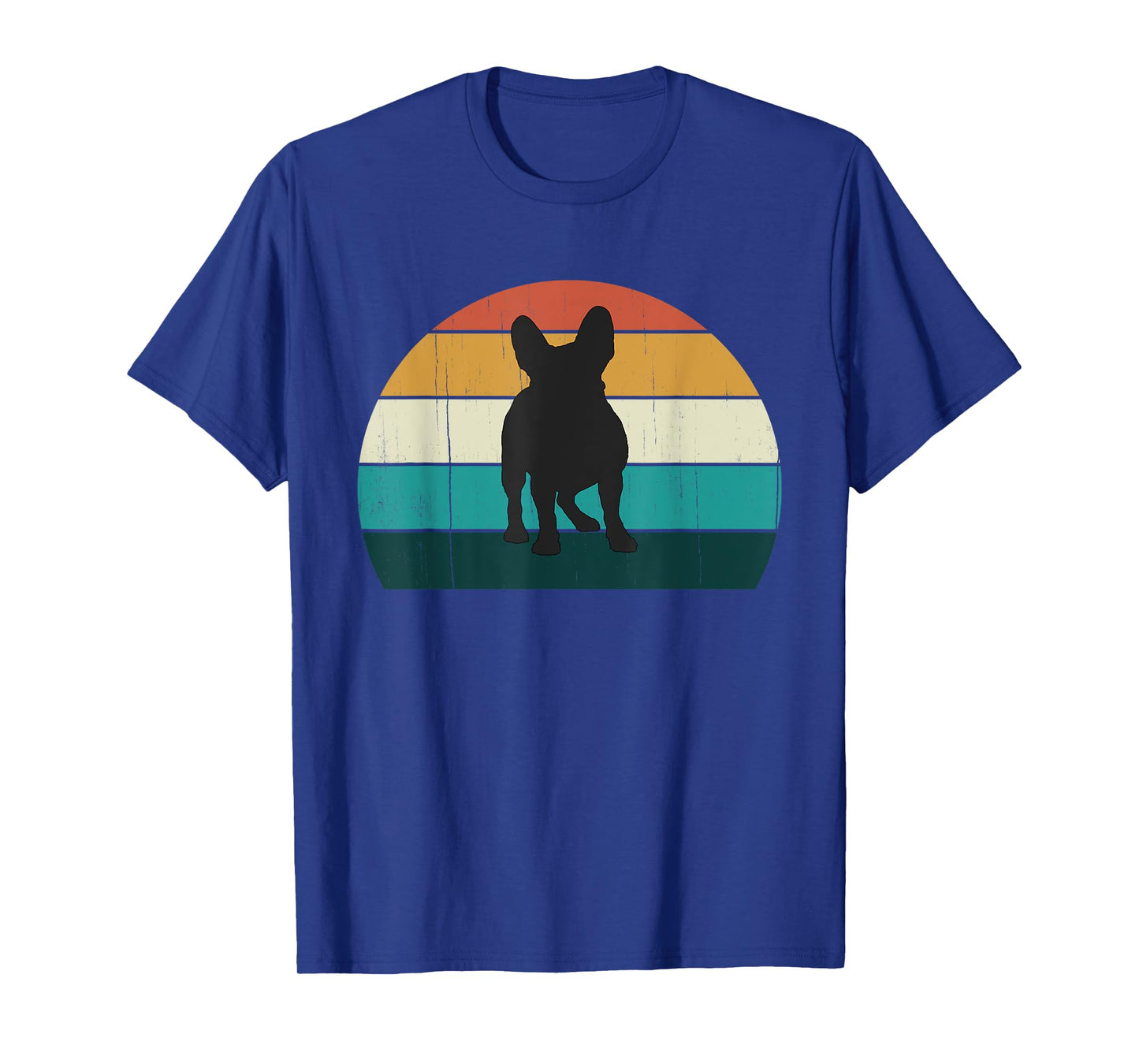 Retro French Bulldog - Vintage Sunset Frenchie / Dog Lover T-Shirt for Men Women Kids