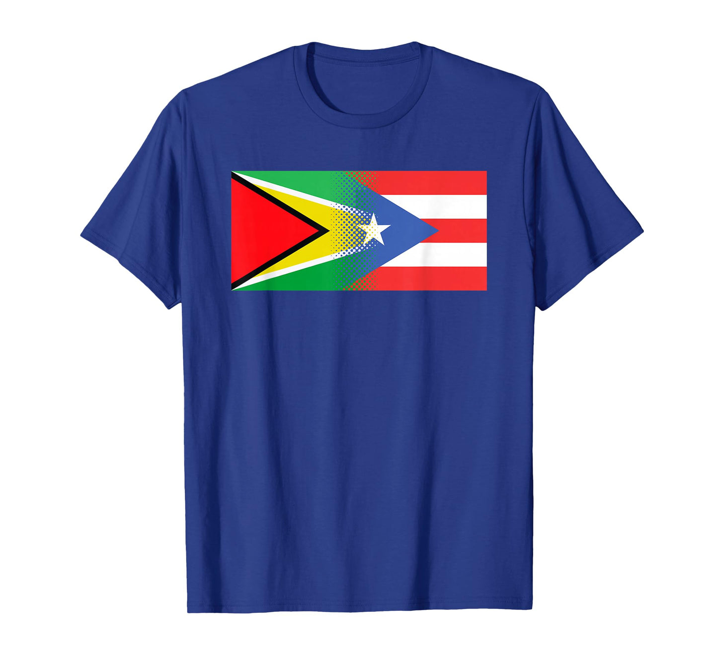 Guyanese Puerto Rican Flag Guyana Puerto Rico T-Shirt