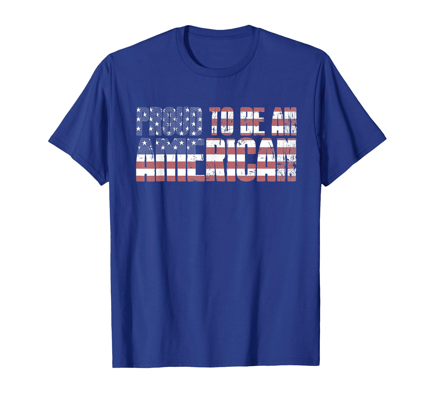Proud To Be An American July 4th USA Flag Patriotic Graphic T-Shirt