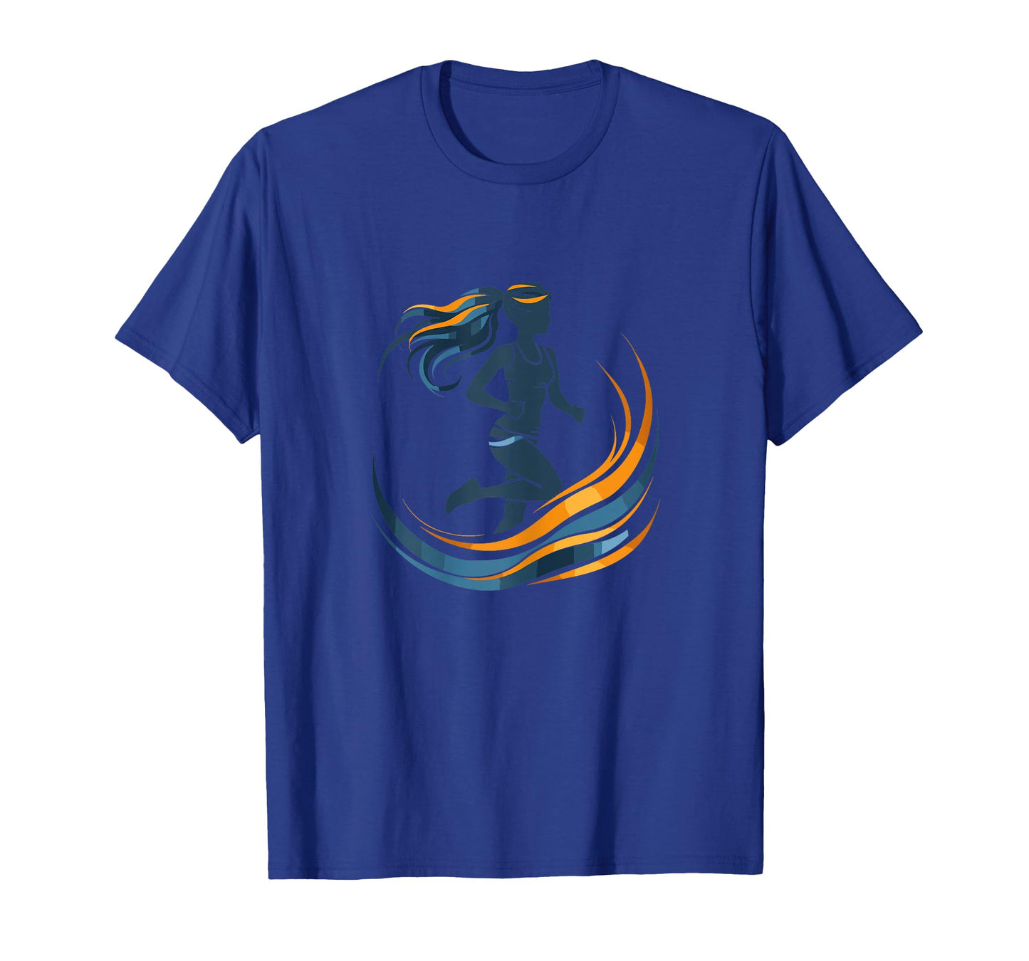 Female Runner Graphic Exercising for Girls T-Shirt