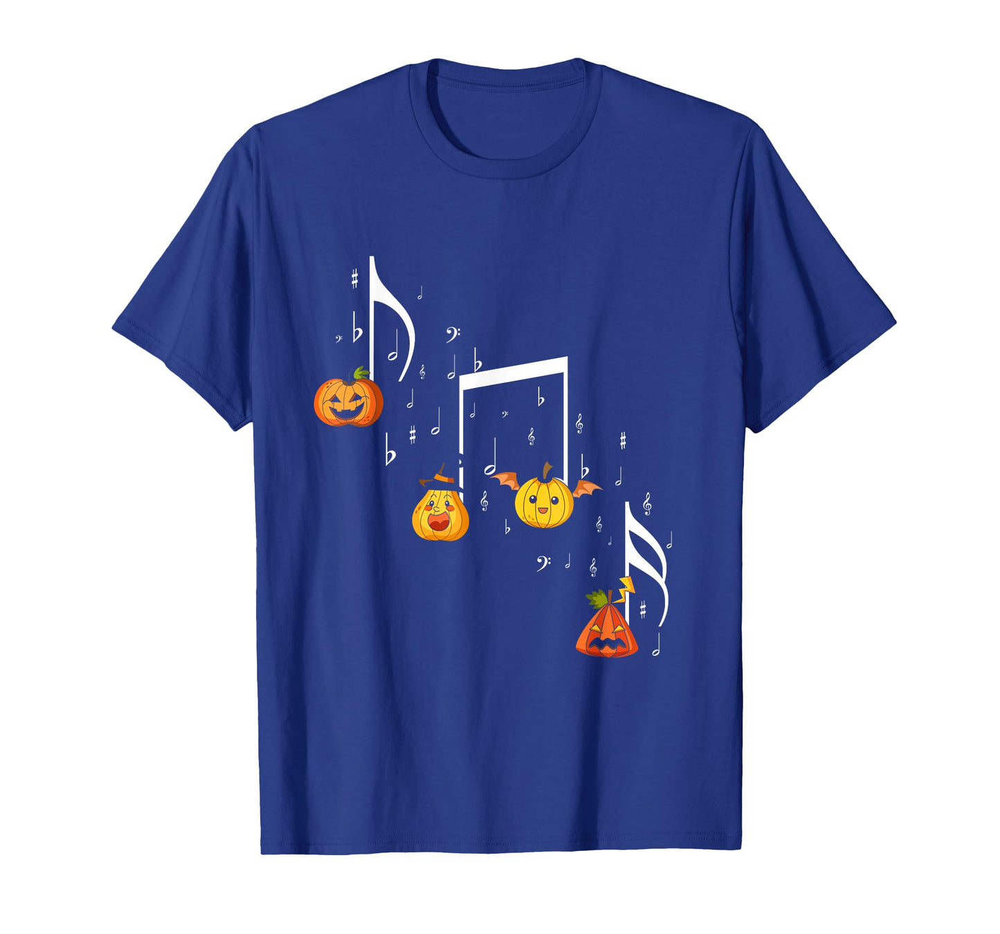 Music Note Pumpkin Fall Music Teacher Halloween Costume T-Shirt
