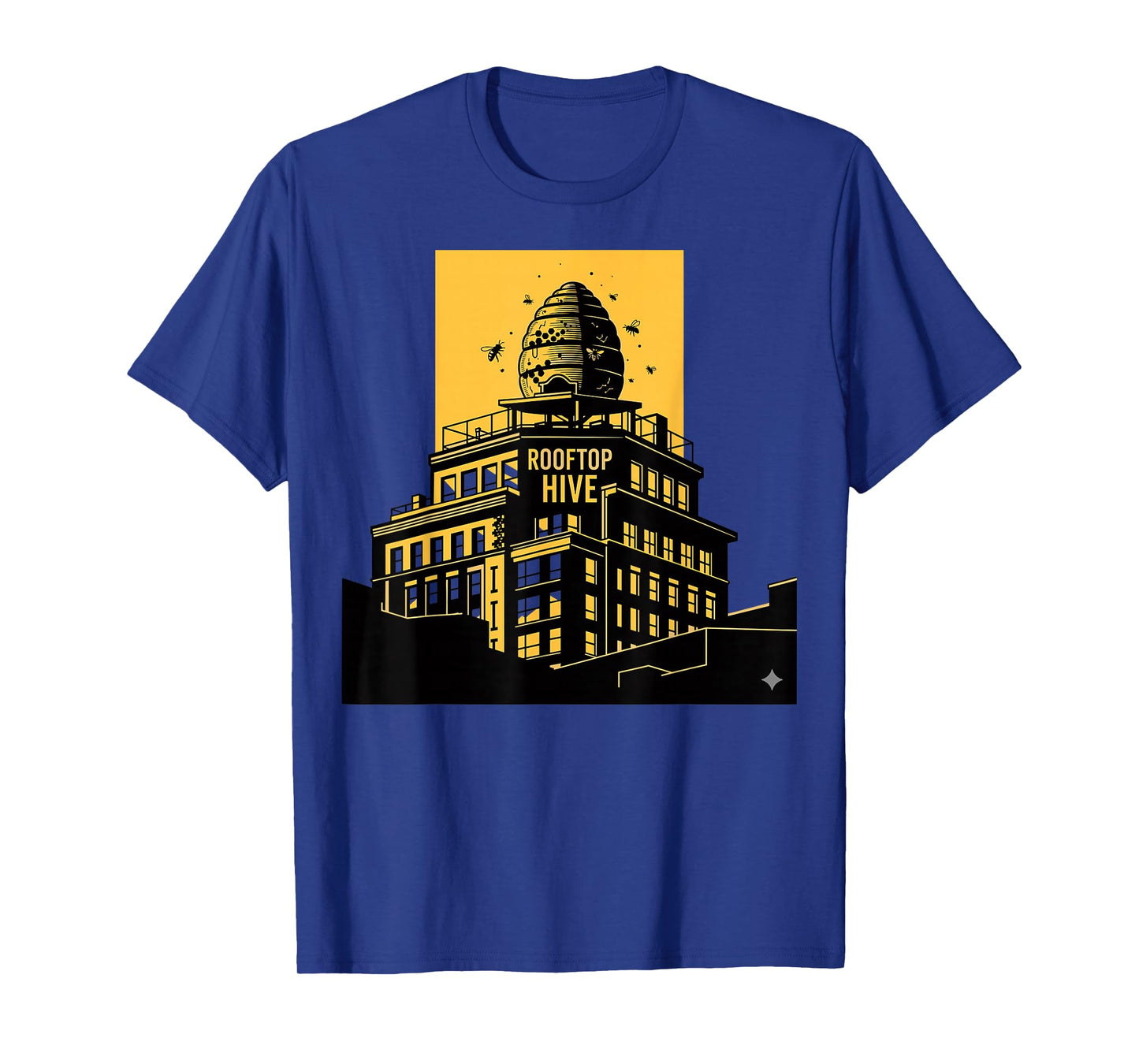 Rooftop Honey Urban City Apiary Pollinator Homegrown Bees T-Shirt