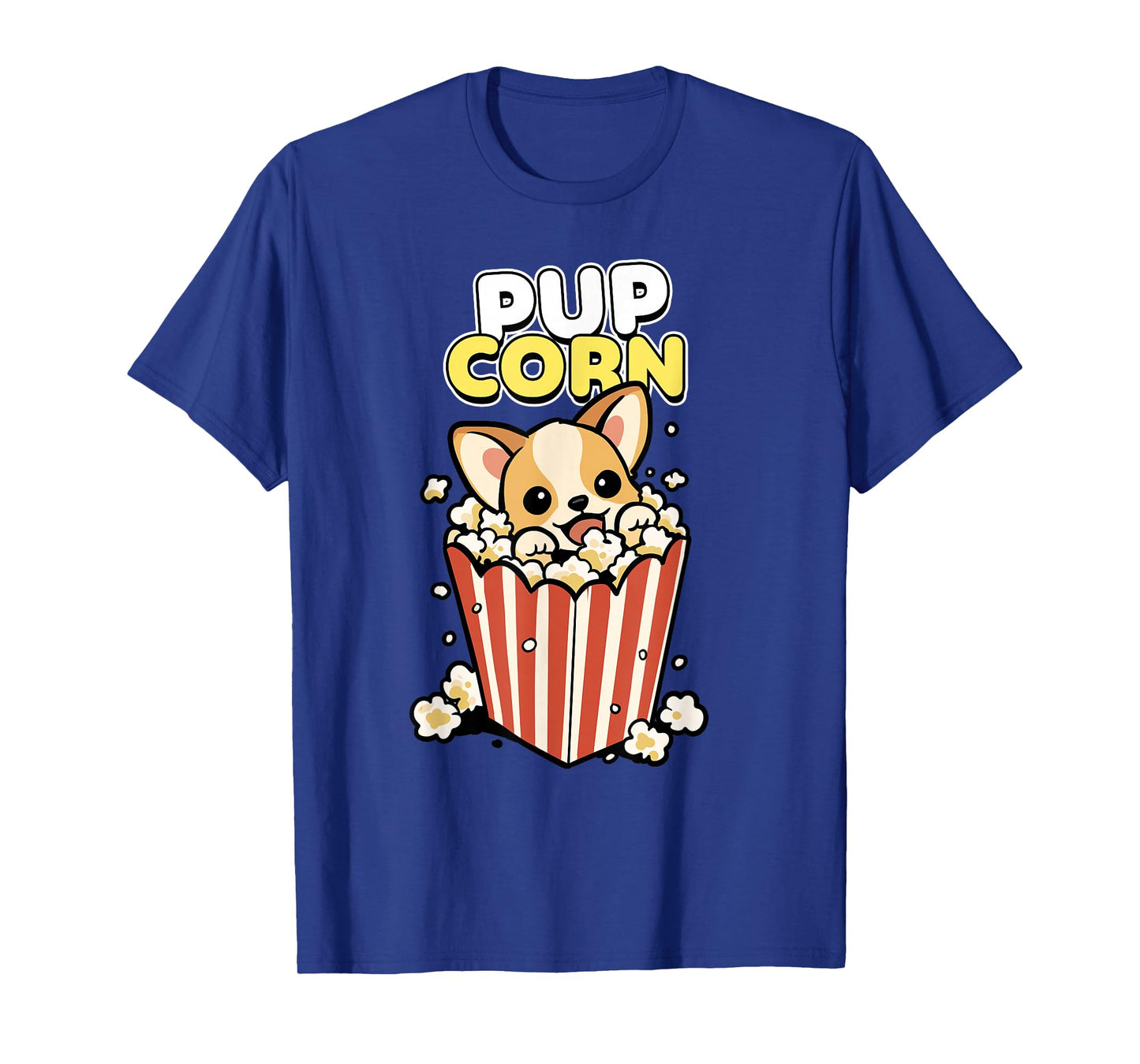 Pupcorn Dog in Popcorn Pun Cute Movie Snack Art T-Shirt