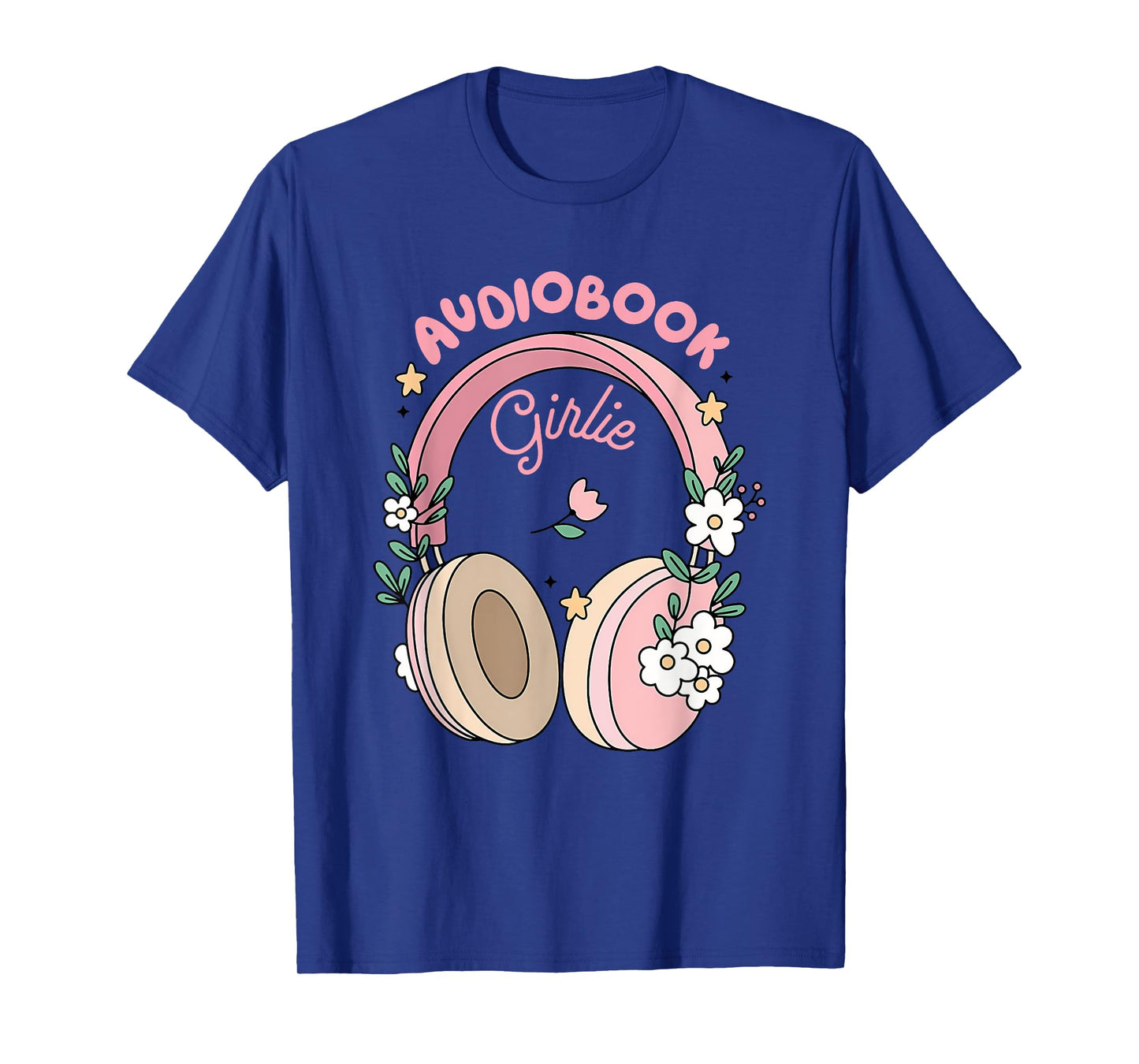 Audiobook Girlie Funny Design T-Shirt