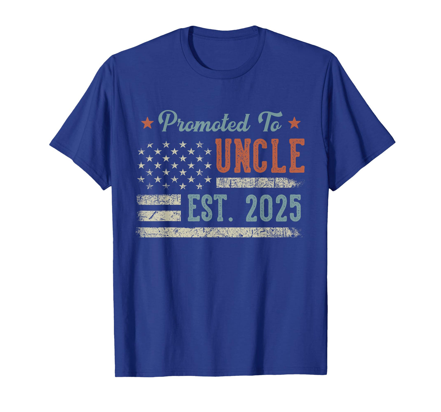 Promoted To Uncle Est 2025 Uncle To Be Gifts 1St Time Uncle T-Shirt