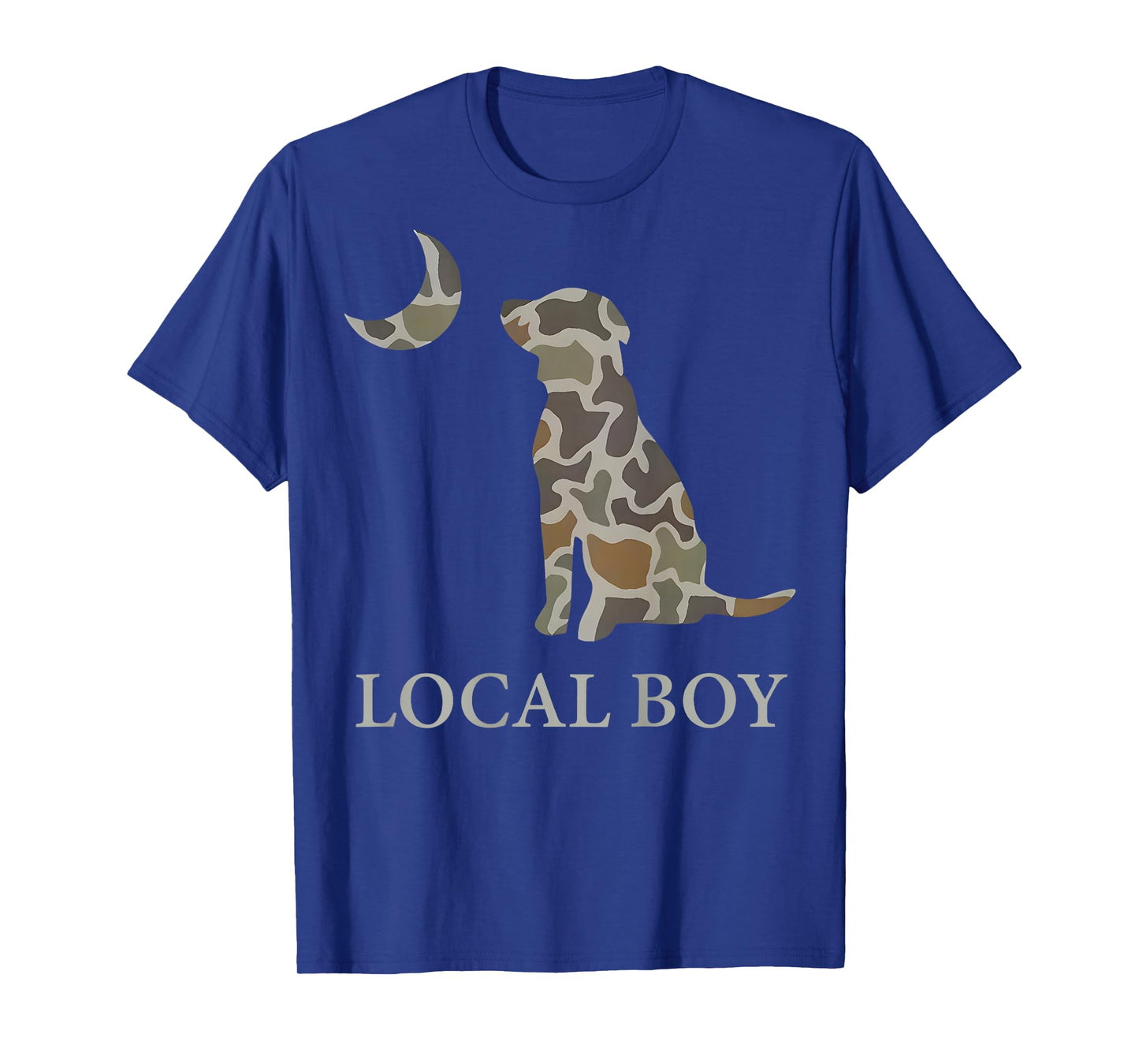 Camo Southern Local Boy Duck Hunting Black Lab Outdoor Men T-Shirt