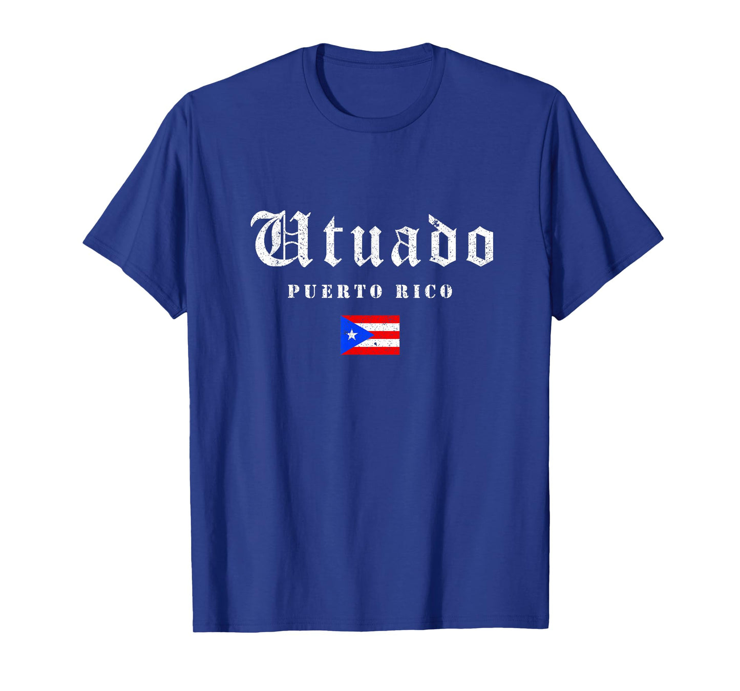 Vintage Utuado Puerto Rico Flag Pride Home Root Travel T-Shirt