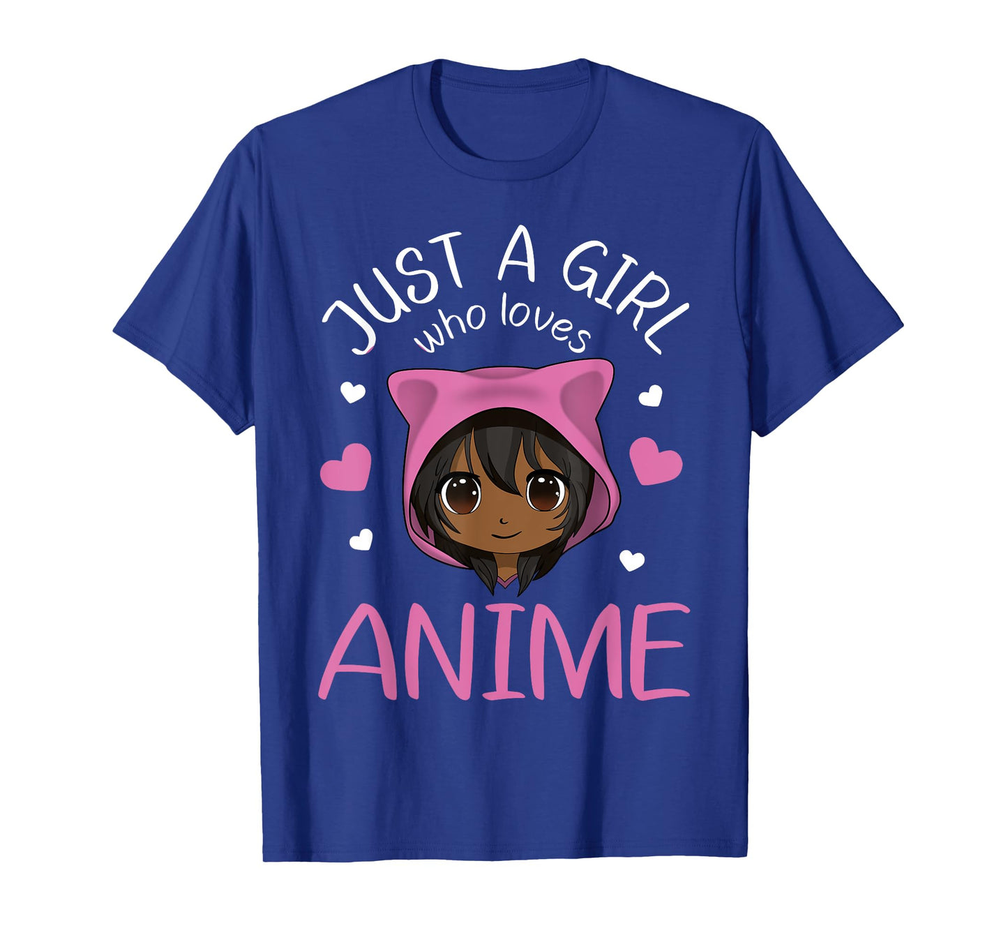 Just a Girl who Loves Anime African American T-Shirt Small