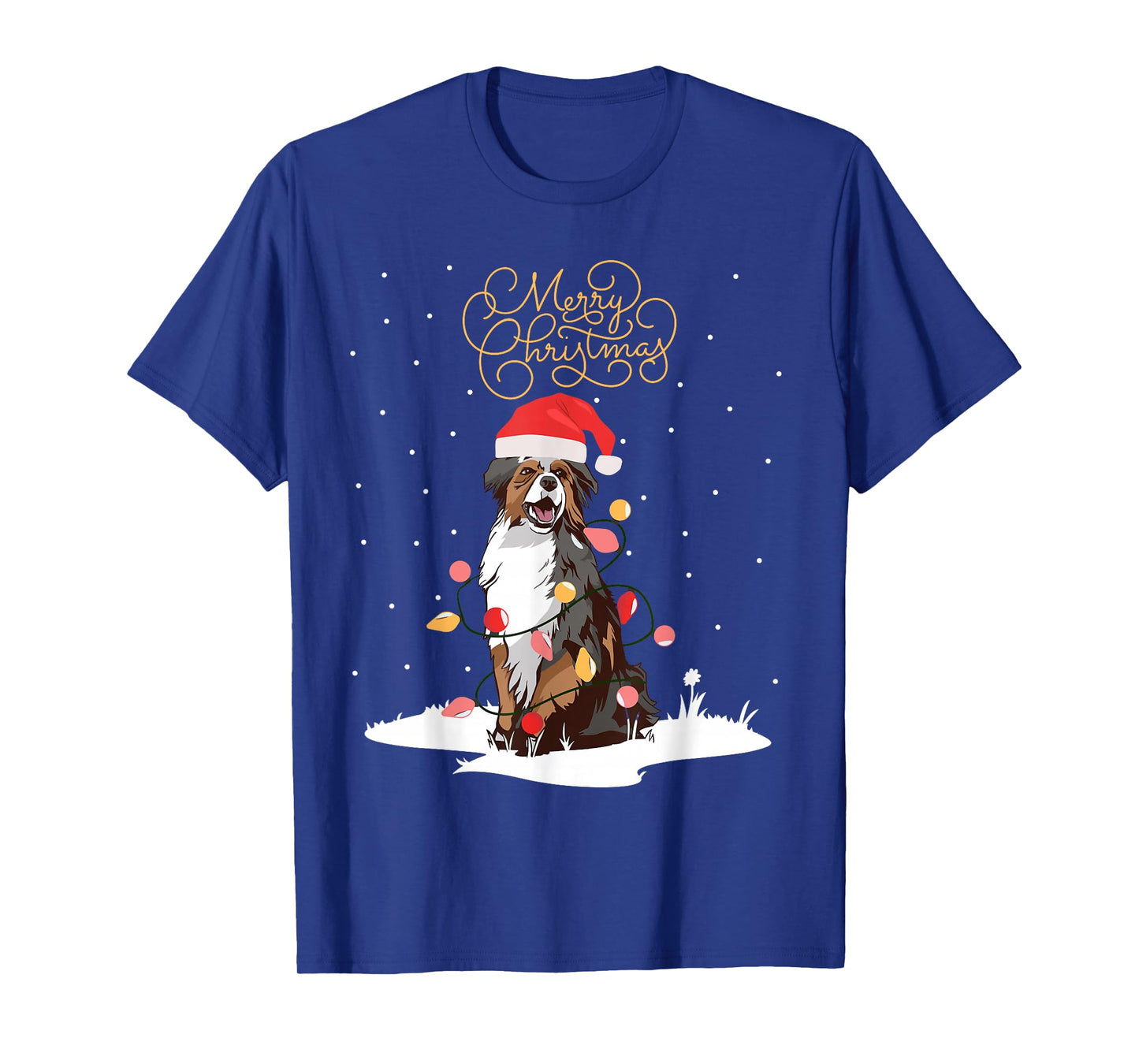 Australian Shepherds Merry Christmas Aussie Xmas Christmas T-Shirt