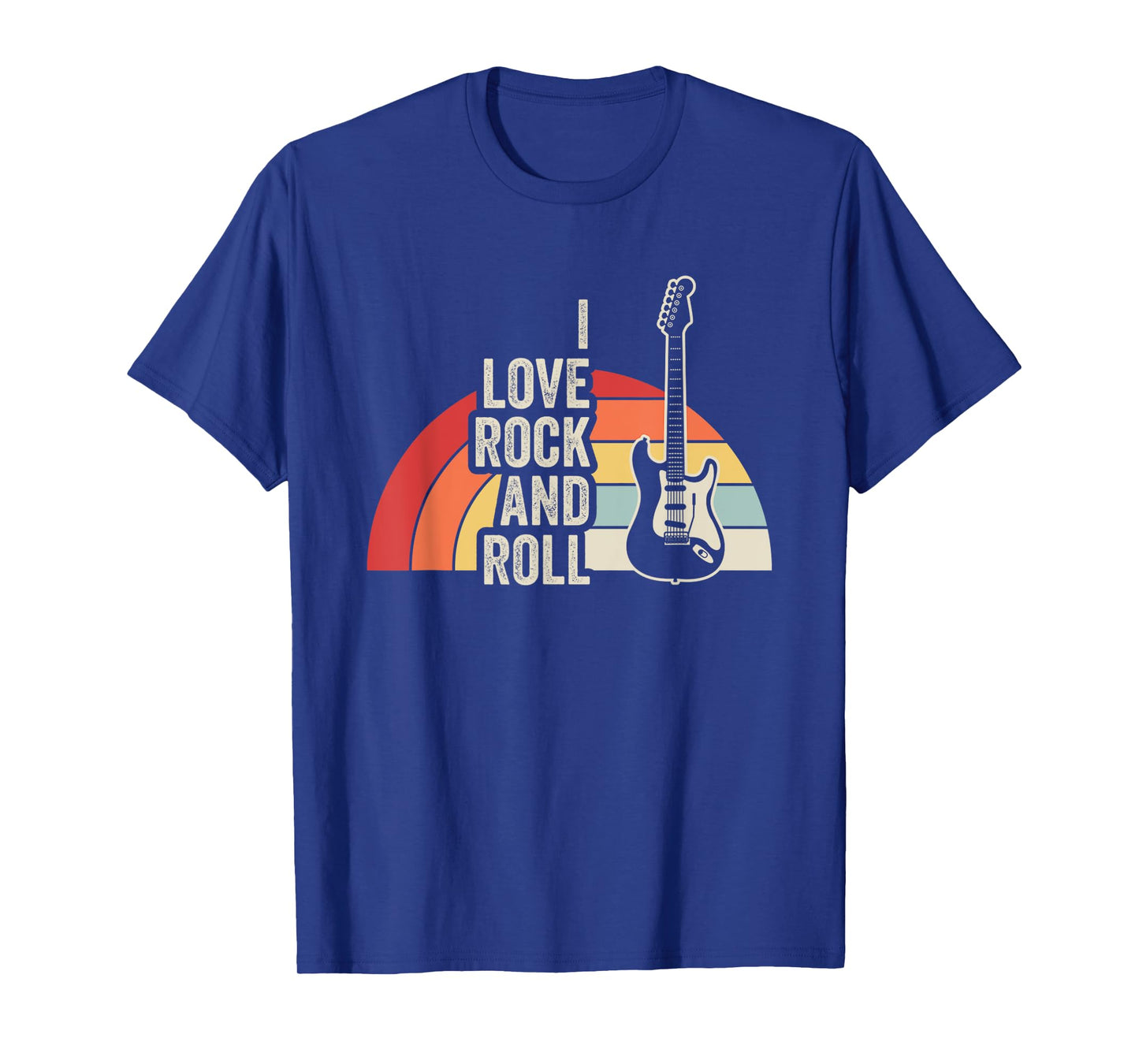 I Love Rock And Roll Retro Guitar T-Shirt