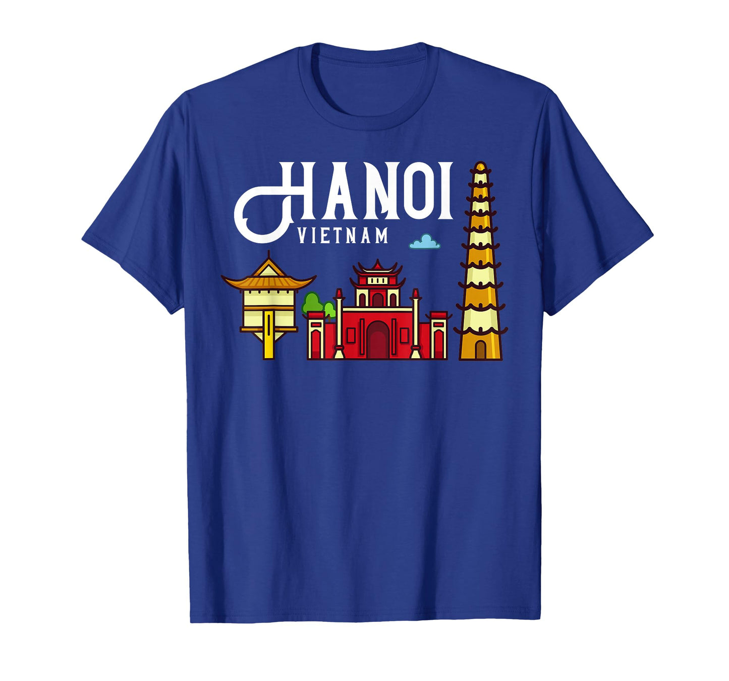 Hanoi Vietnam City Skyline Map Travel T-Shirt