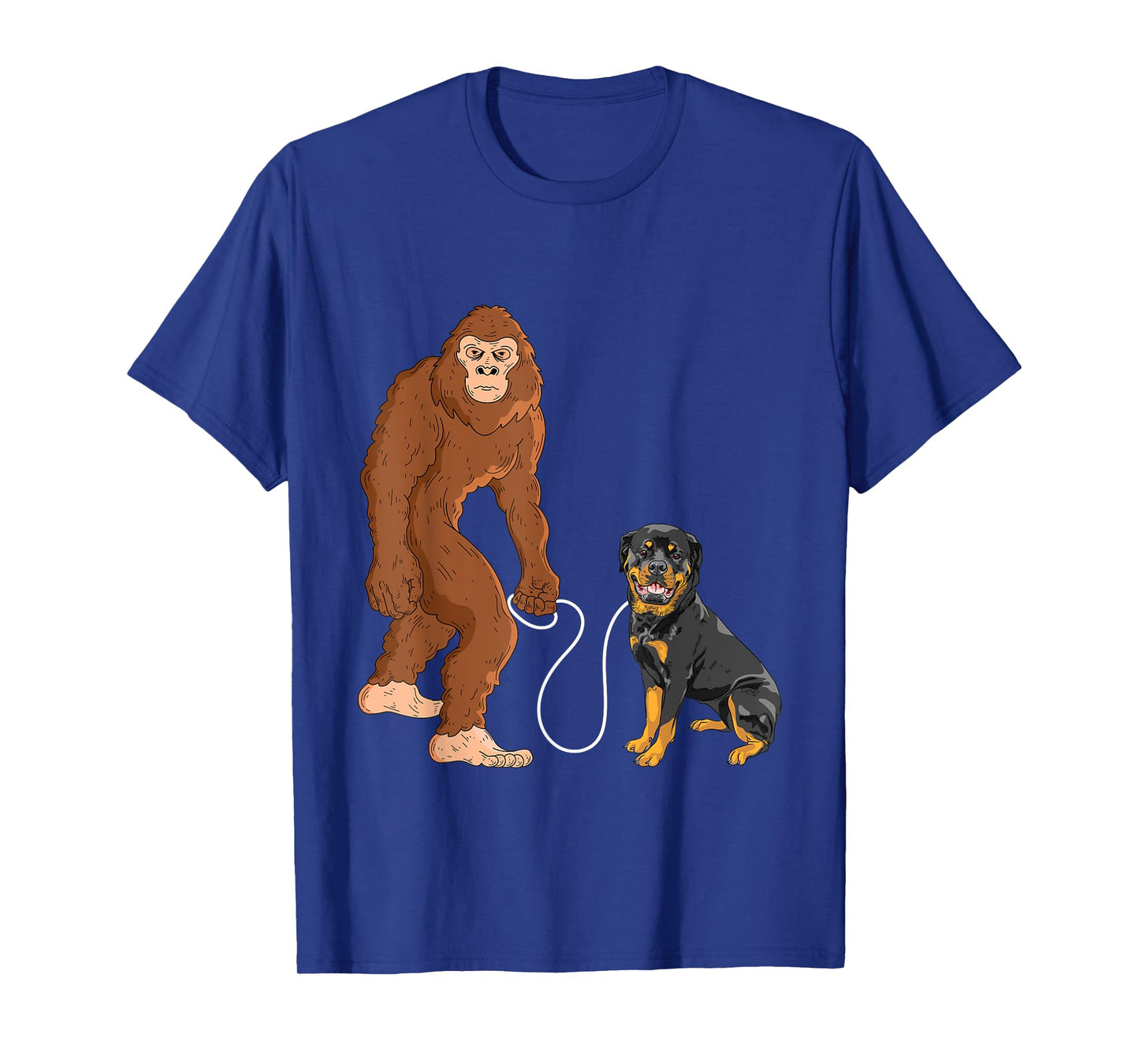 Bigfoot And Rottweiler - Dog Owner Puppy Lover T-Shirt for Men Women Kids