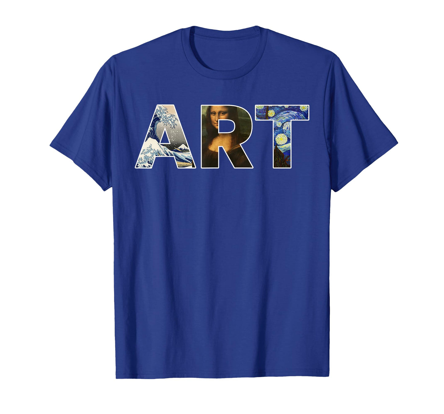 Art Artist Painting Teacher T Shirt Mona Lisa Great Wave T-Shirt for Men Women