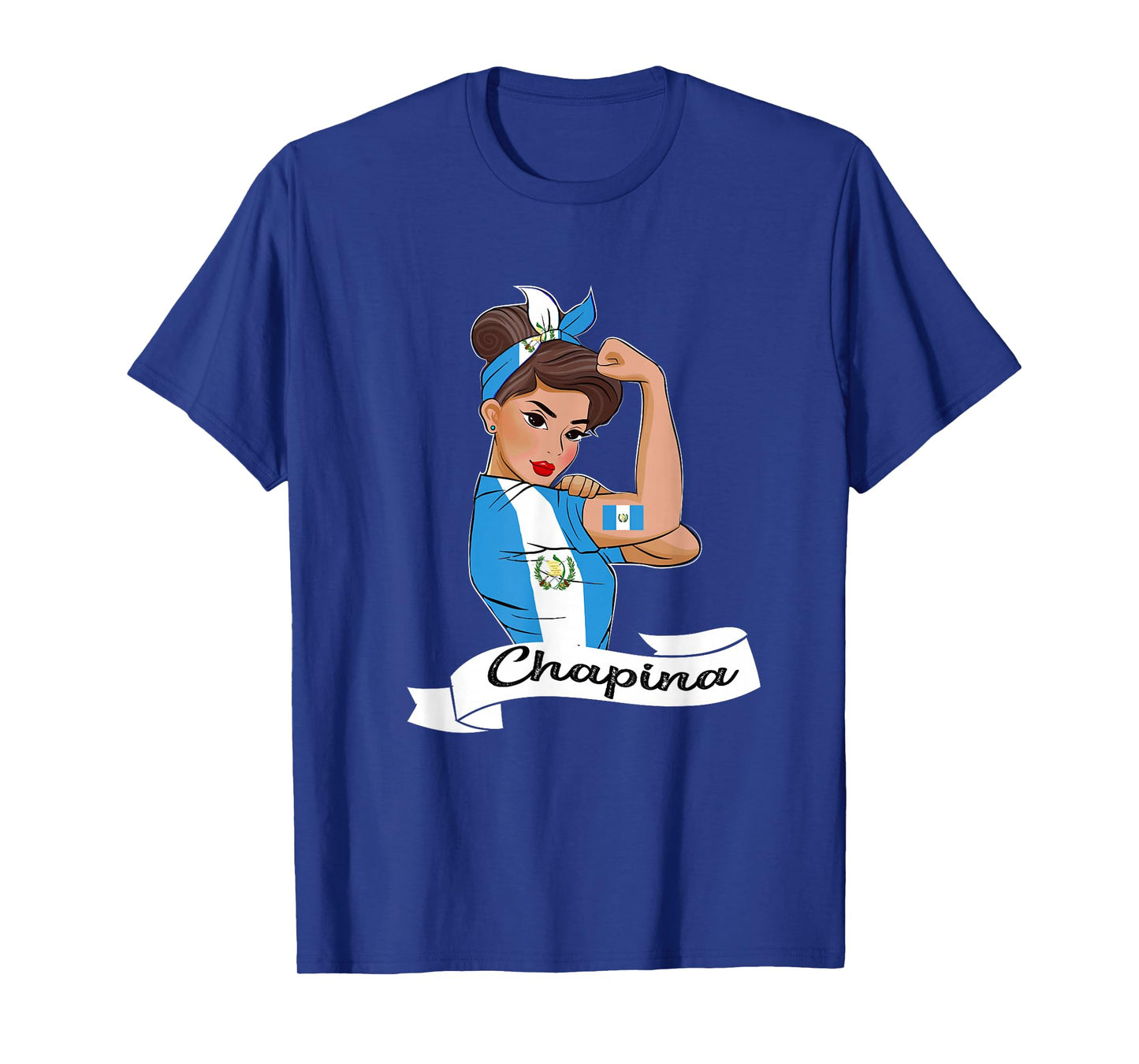 Guatemalan Flag Girl Guatemala Chapina Camiseta Slang Women T-Shirt
