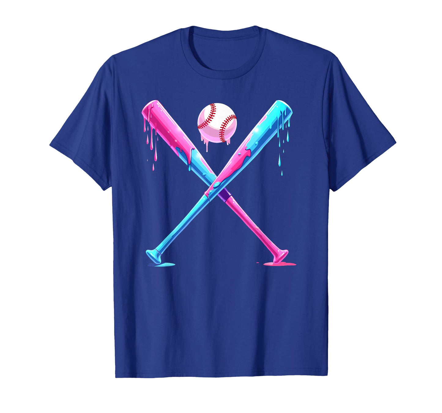 Baseball Home Plate Social Club for Boy Ice Cream Drip T-Shirt