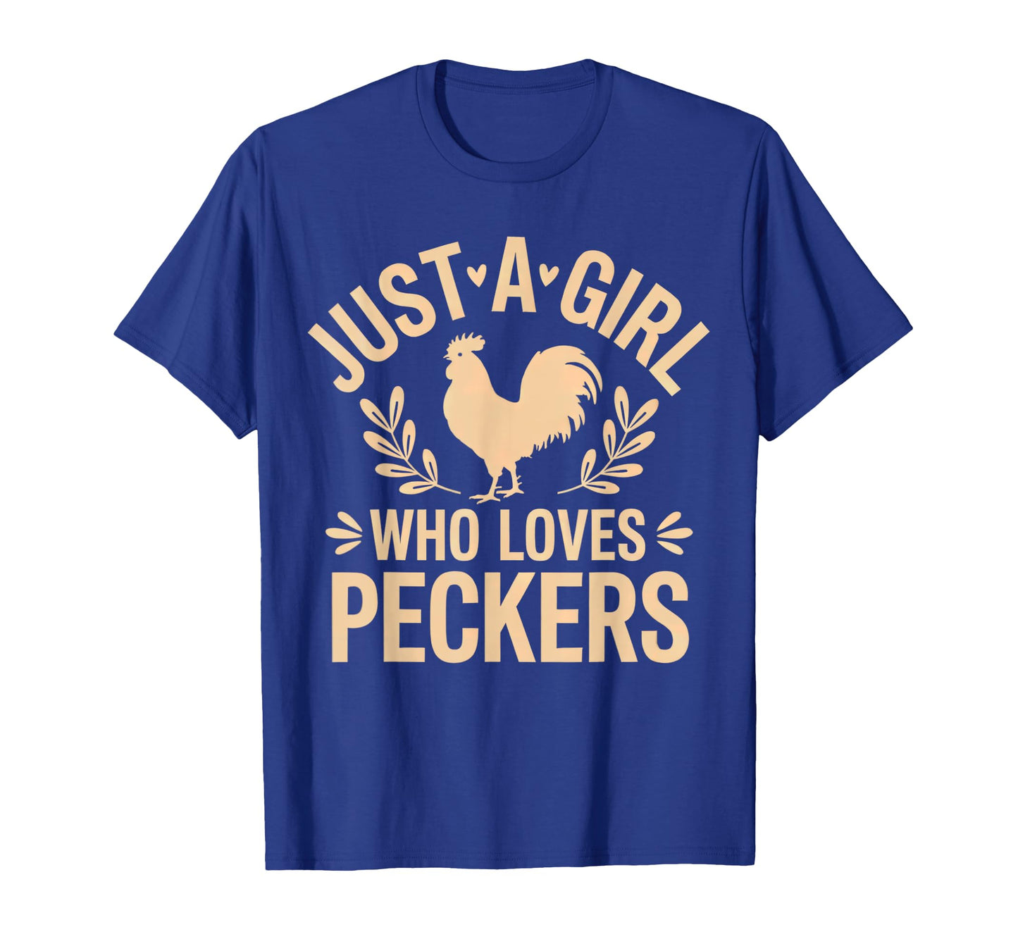 Just a Girl Who Loves Peckers Vintage women Retro T-Shirt