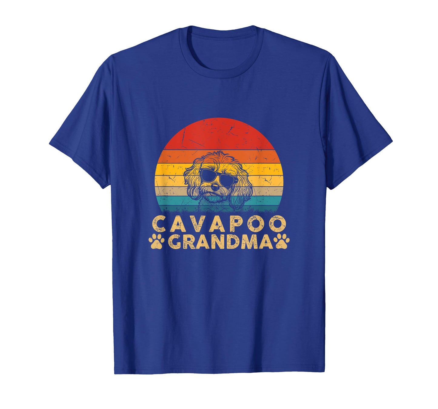 Cavapoo Grandma Vintage Dog Lover Gifts For Women Girls Dog T-Shirt