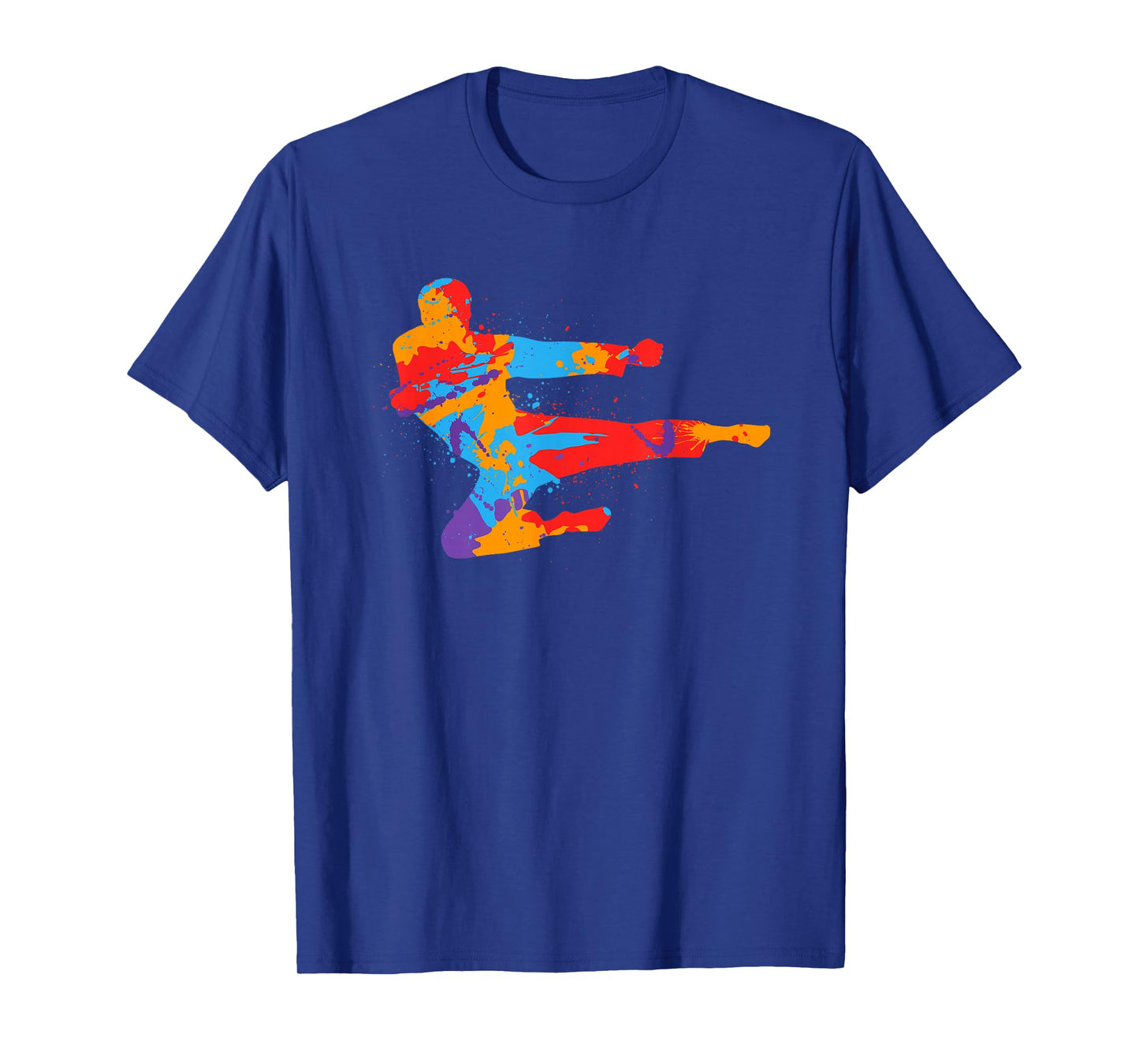 Taekwondo Colorful Martial Arts Men Kids Boys Karate T-Shirt