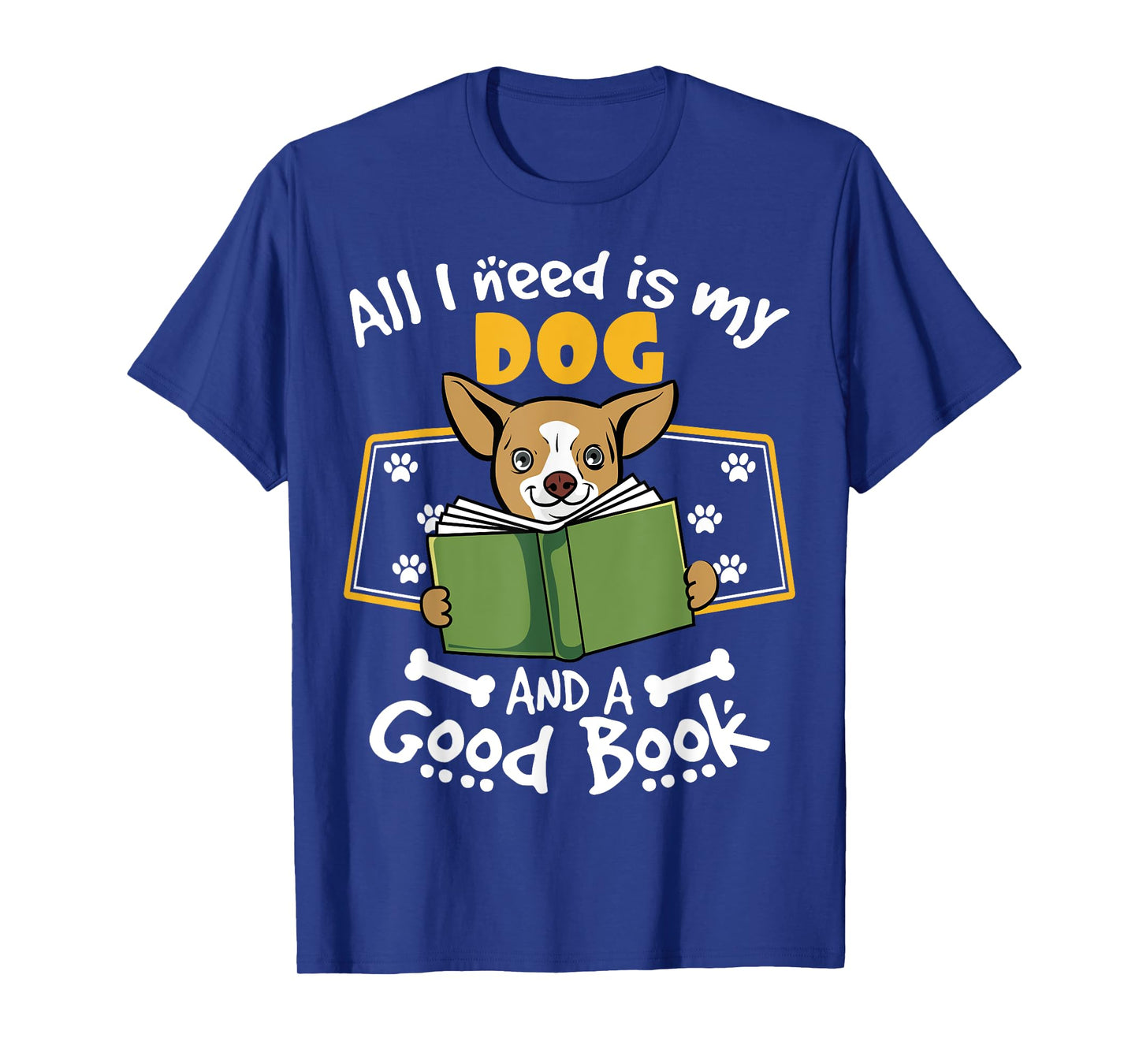 Funny Dog Book Lover Tee | My Dog & Good Book T-Shirt