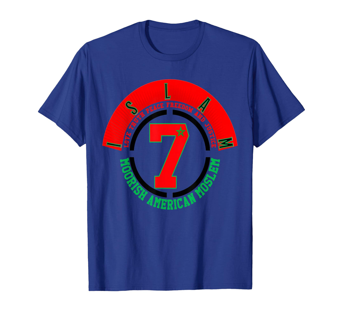 Moorish American Stylized Circle 7 T-Shirt