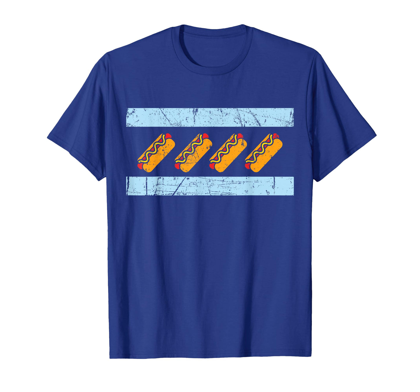 Chicago Flag Hotdog Shirt Funny Chicago Style Hot Dog Gift T-Shirt