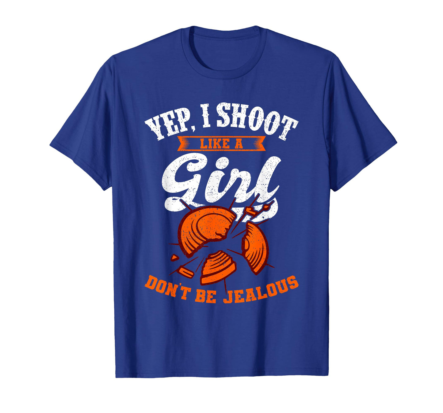Clay Target Shooting Yep, I Shoot Like A Girl Gift T-Shirt