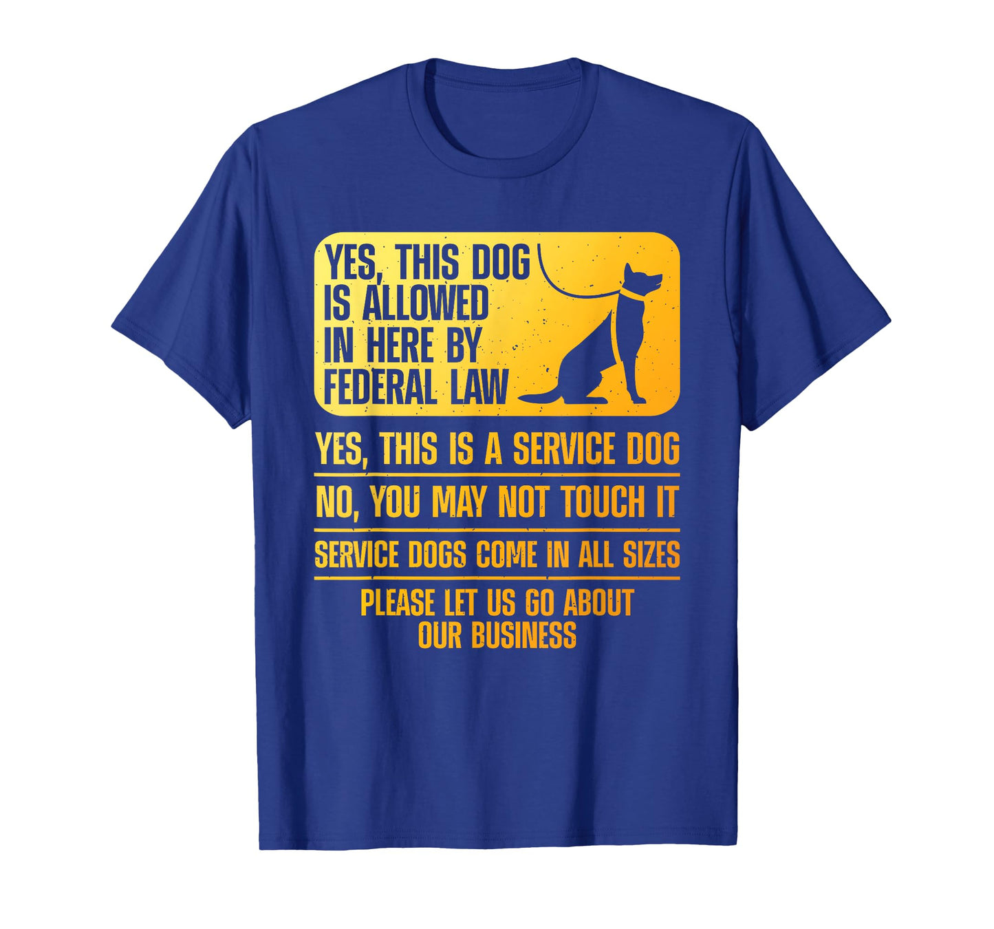 Service Dog Design for Men Women Assistance Dog Service Dog T-Shirt
