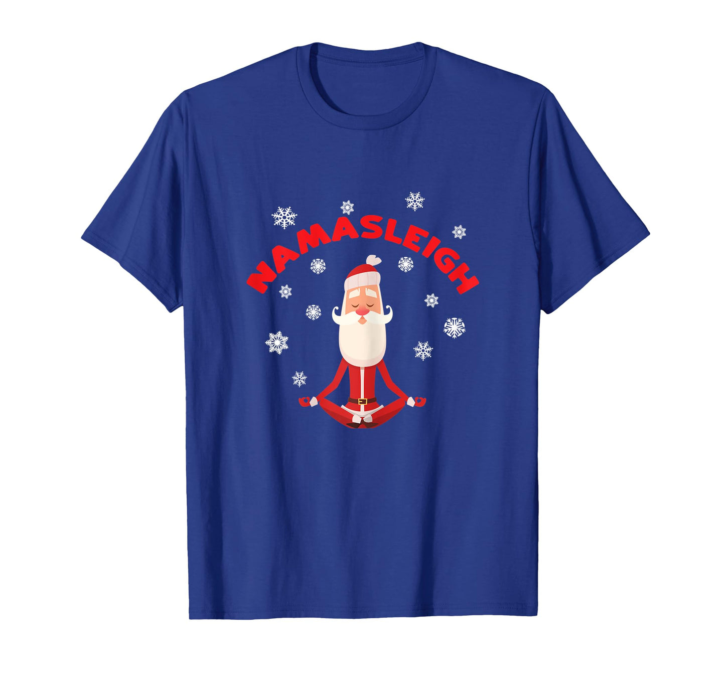 Womens Namasleigh Yoga Christmas Santa Shirt Yoga Instructor Gift T-Shirt